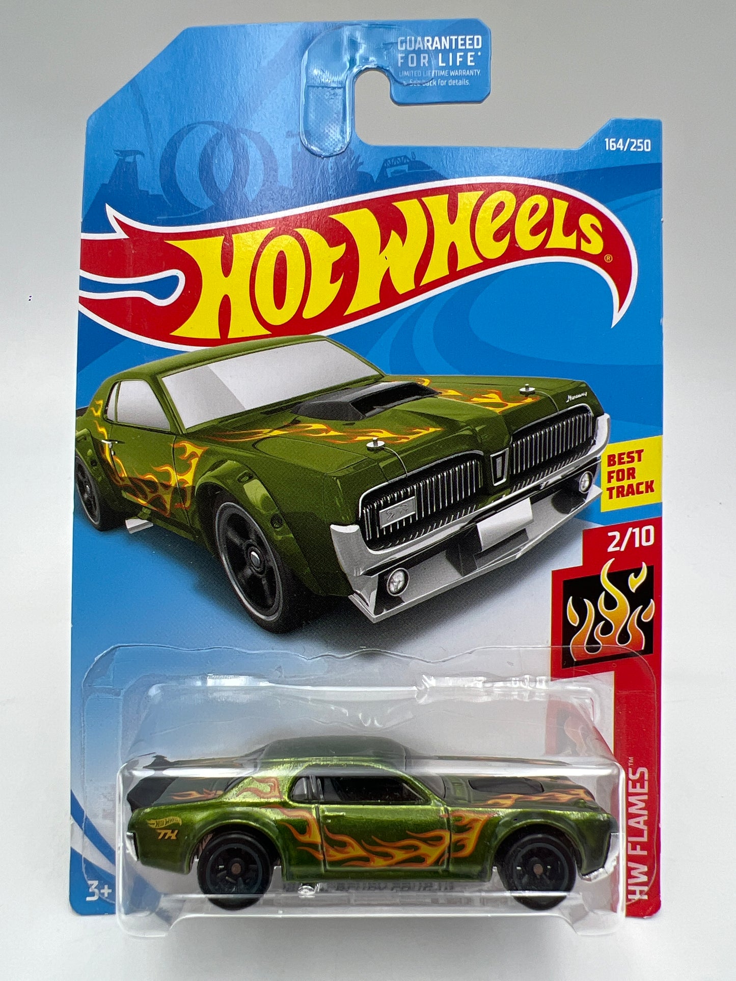 2019 Hot Wheels Super Treasure Hunt #164 68 Mercury Cougar Green