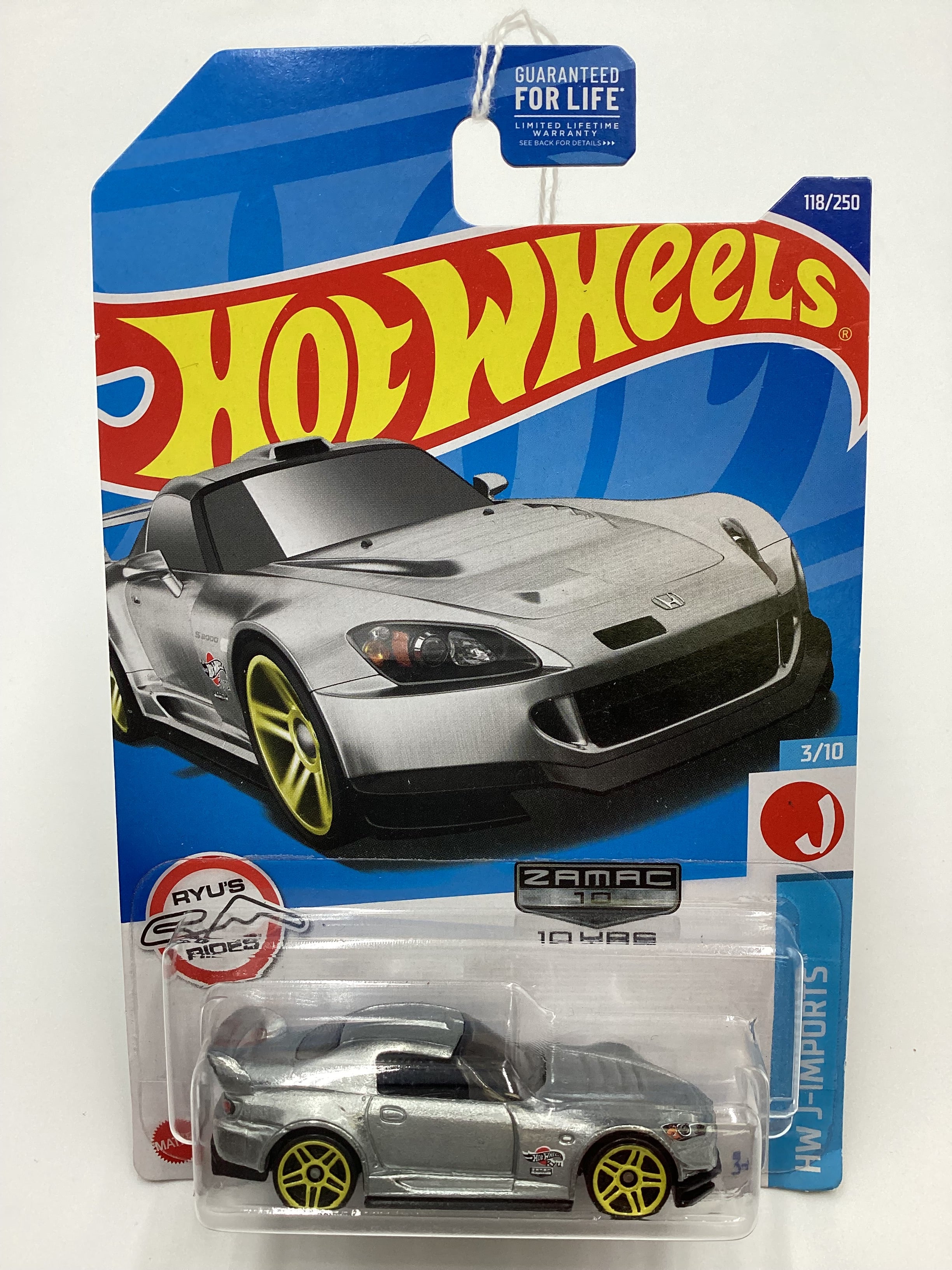 2022 Hot Wheels Zamac 10 Years #118 Honda S2000 148A