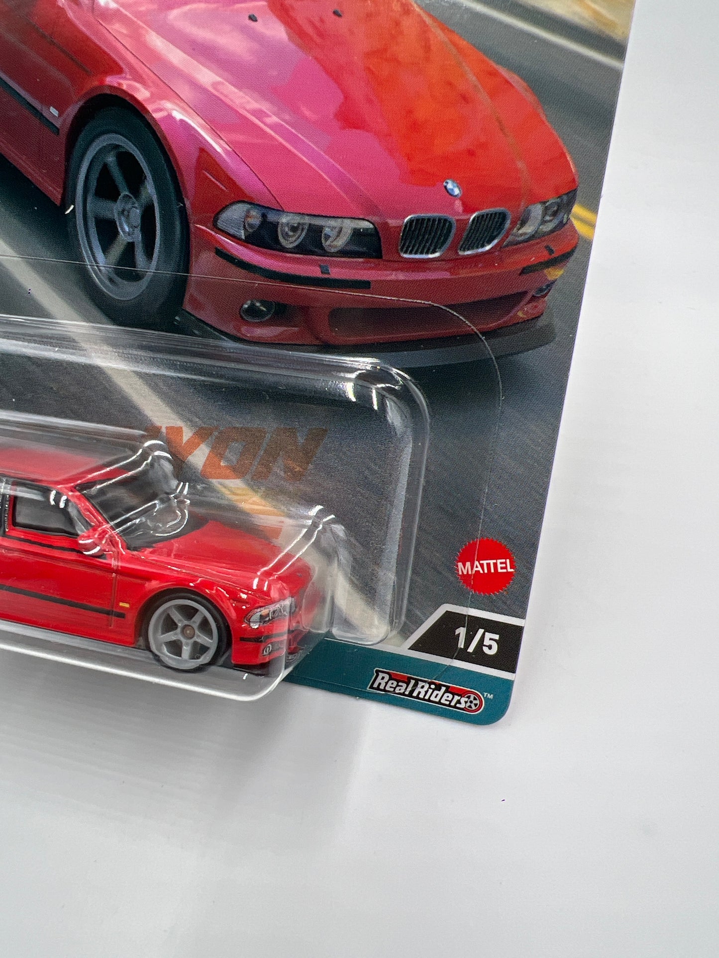 Hot Wheels Premium Canyon Warriors #1 01 BMW M5 Red Tampo Drop 257C