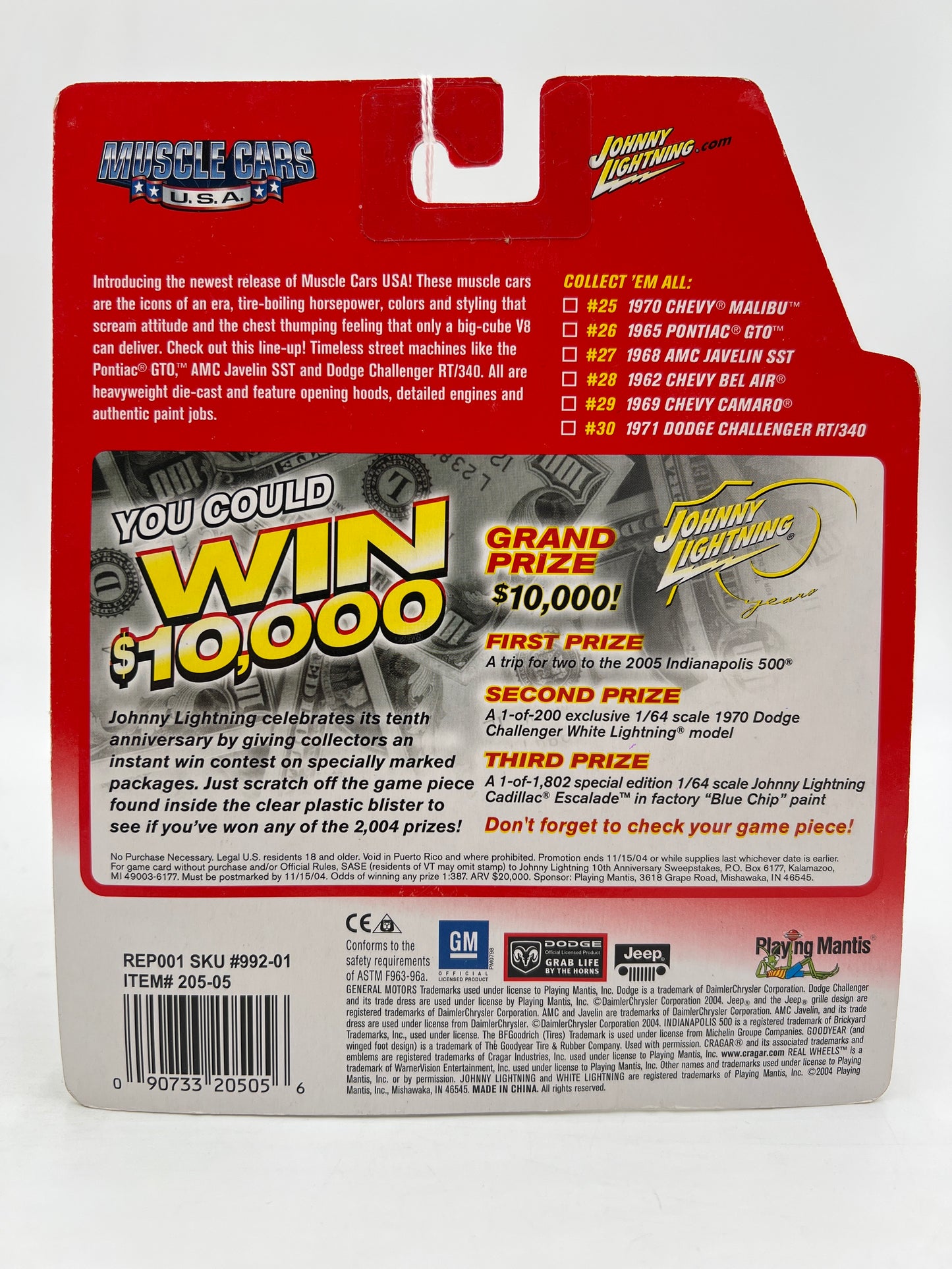 Johnny Lightning Muscle Cars USA #27 1968 AMC Javelin SST Green 220F