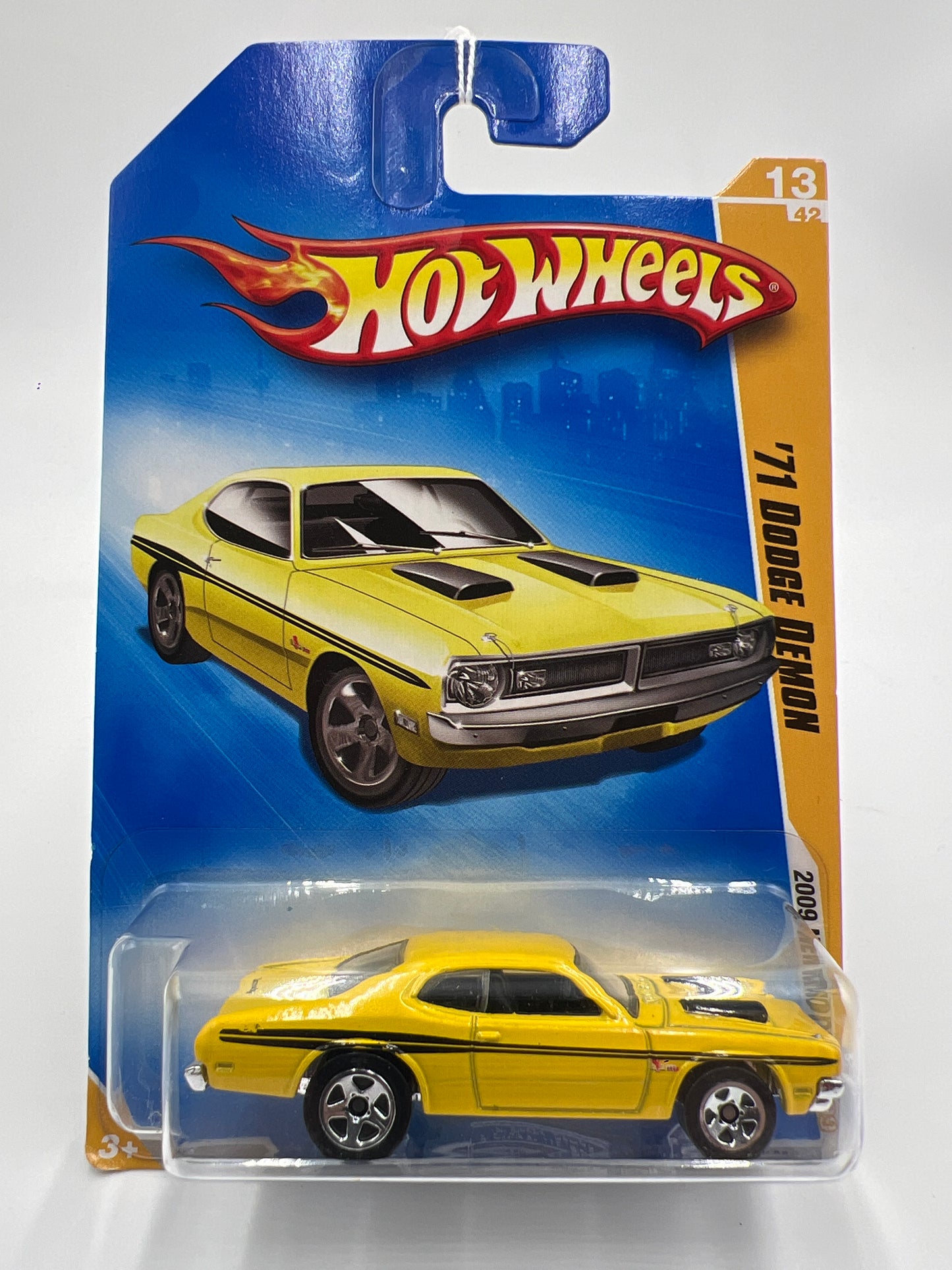 2009 Hot Wheels New Models #13 71 Dodge Demon Yellow 50C