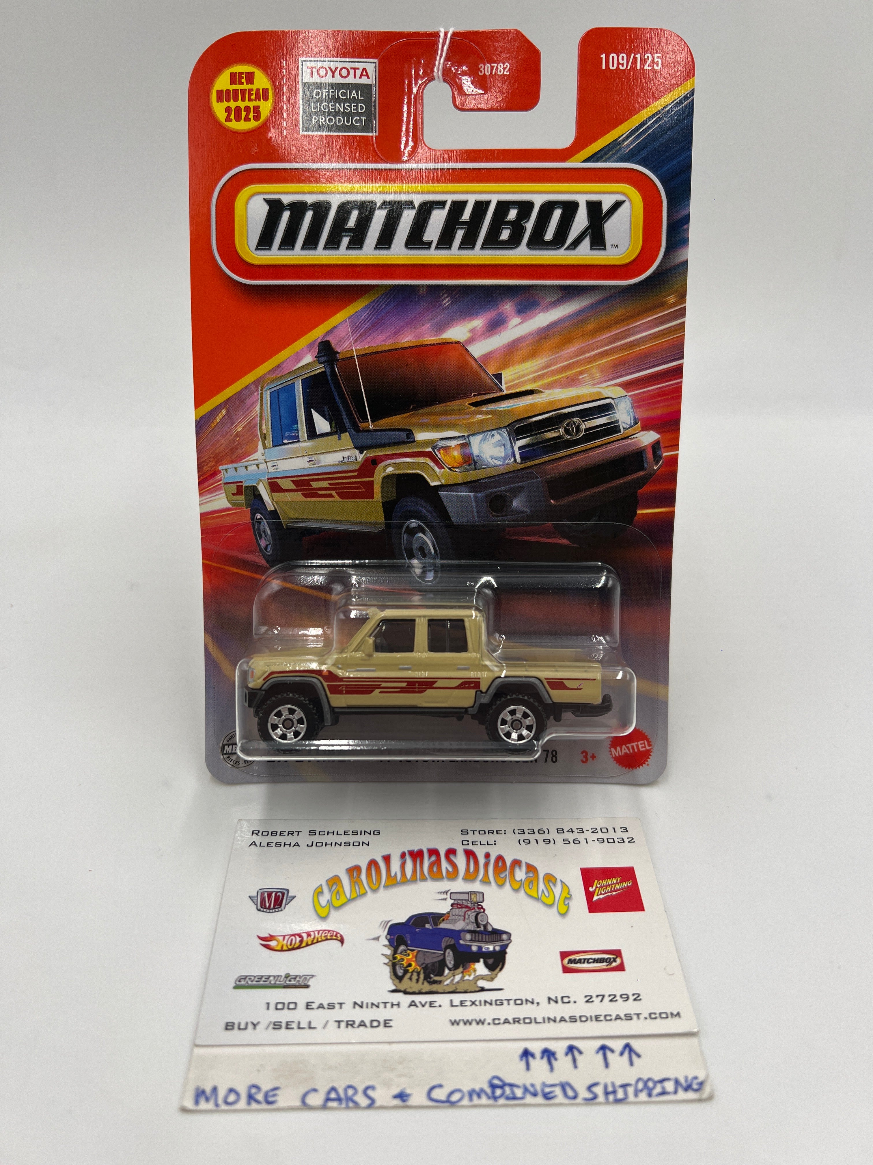 2025 Matchbox #109 17 Toyota Landcruiser 78 Tan 215F