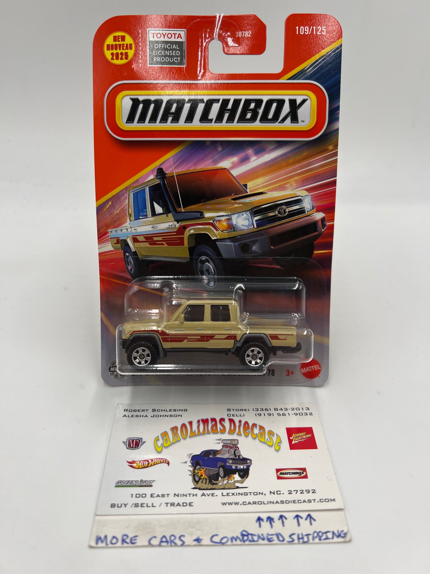 2025 Matchbox #109 17 Toyota Landcruiser 78 Tan 215F