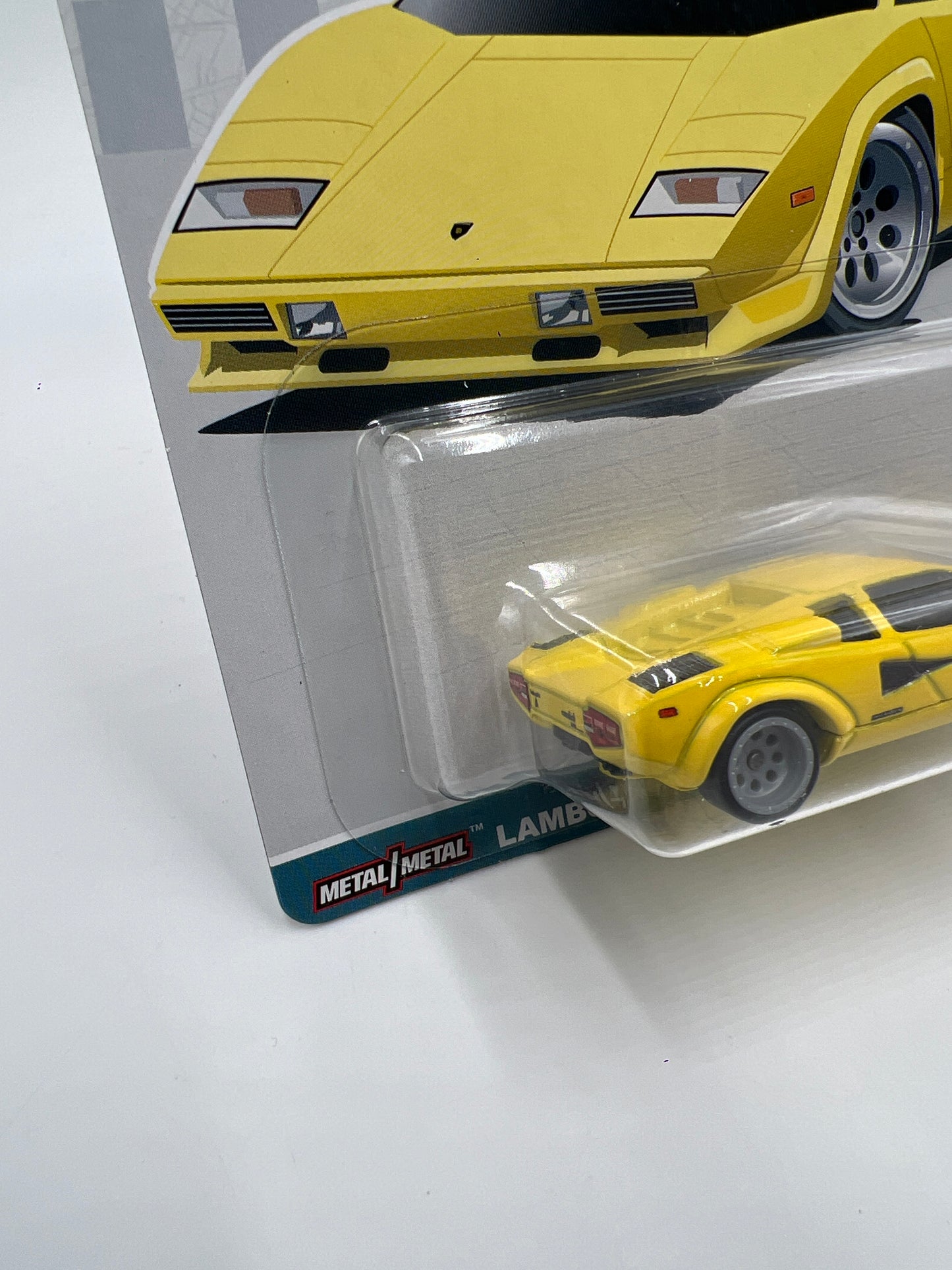 Hot Wheels Premium Spettacolare #3 Lamborghini Countach LP 5000 QV Yellow 255D