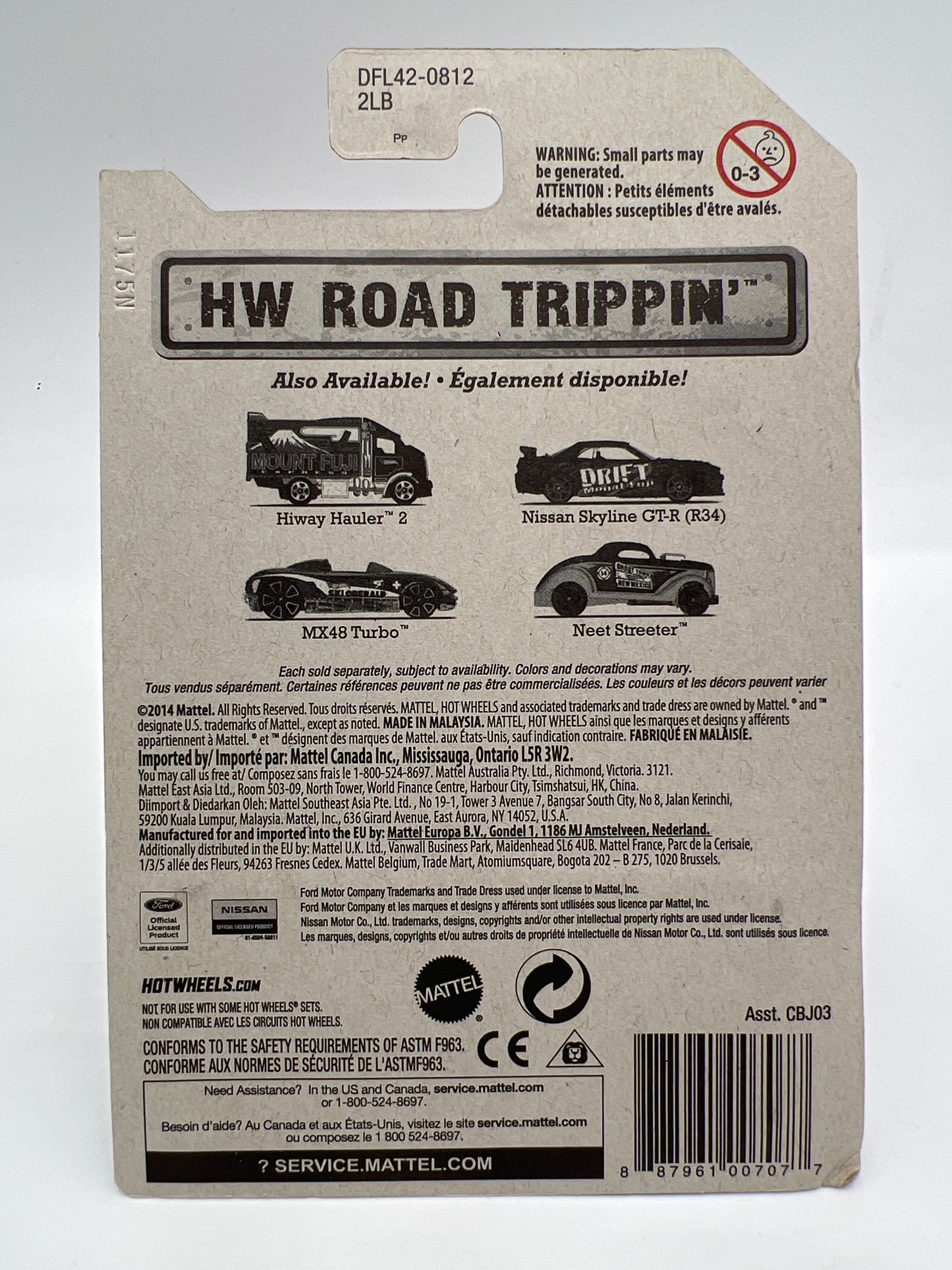 Hot Wheels HW Road Trippin #9 Nissan Skyline GT-R R34 W/Protector