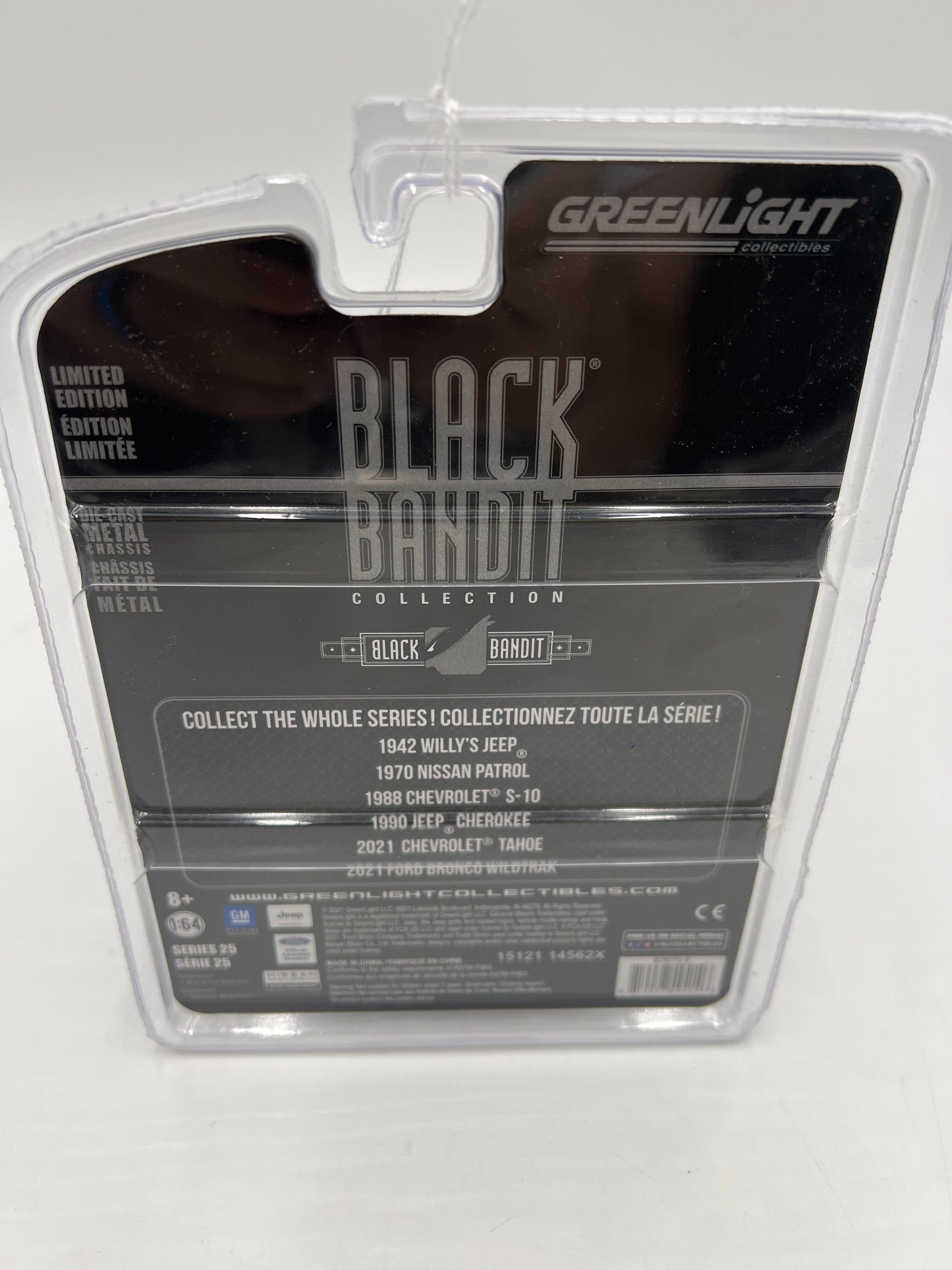 Greenlight Black Bandit Series 25 2021 Chevrolet Tahoe Black Police 223B