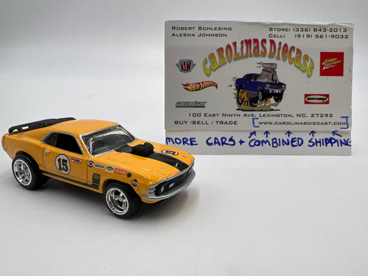 Hot Wheels Real Riders Series Premium 1970 Ford Mustang Boss 302 Yellow Loose