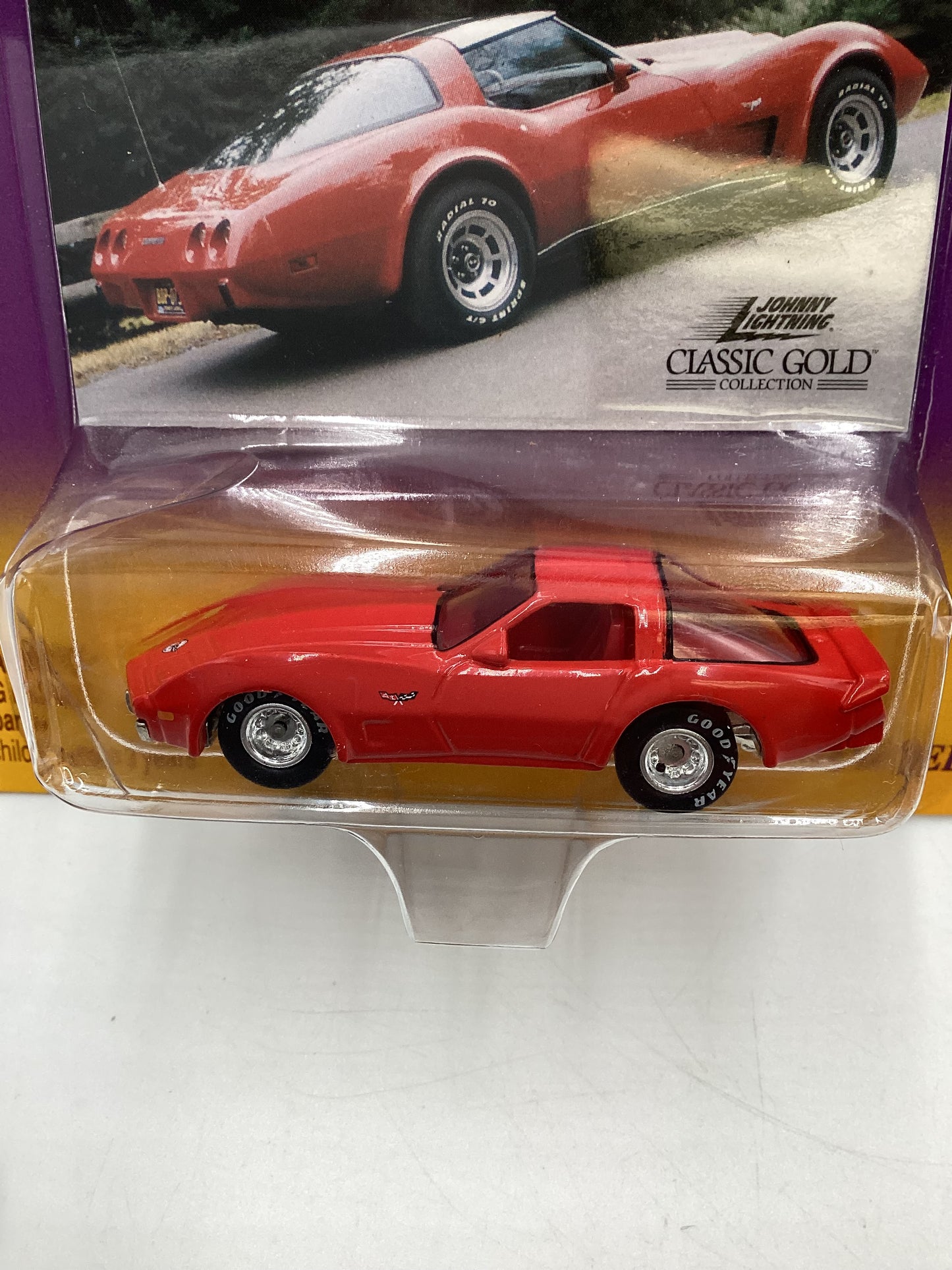 Johnny Lightning Classic Gold Collection #15 1979 Corvette Red J Hook Vein