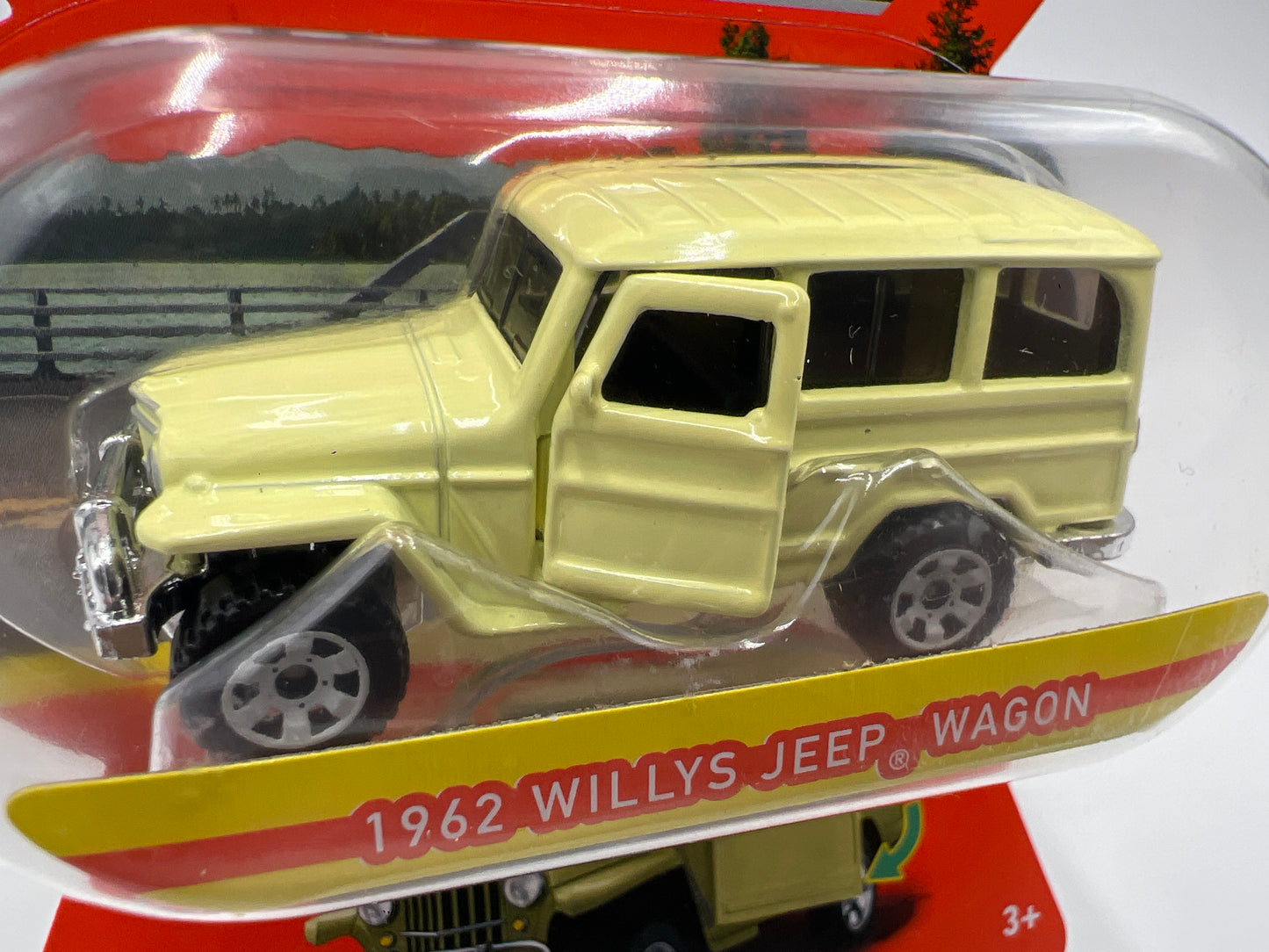 Matchbox Moving Parts #7 1962 Willys Jeep Wagon Yellow 162B