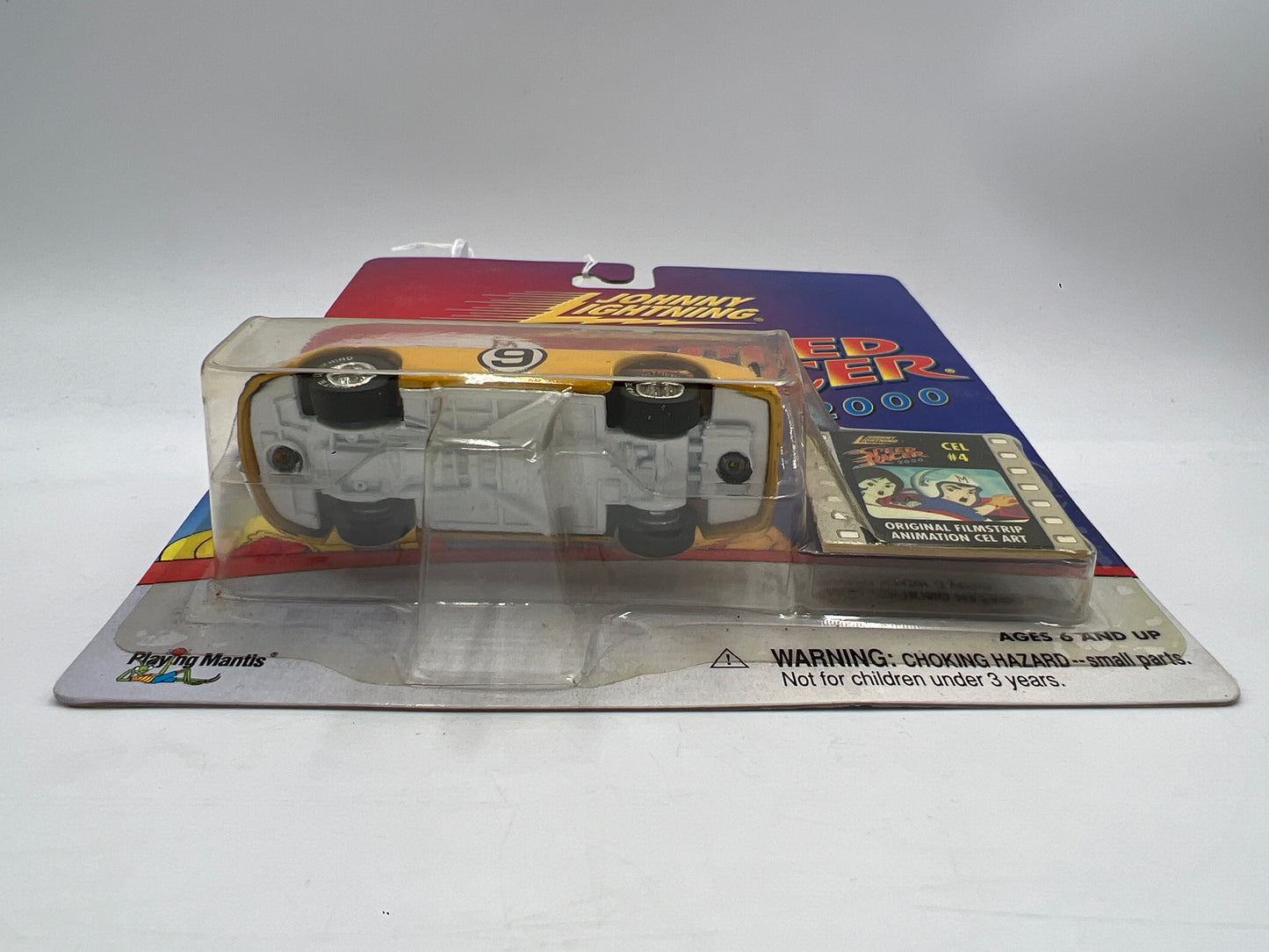 Johnny Lightning White Lightning Chase Speed Racer 2000 CEL #4 Racer X Stock Car Yellow