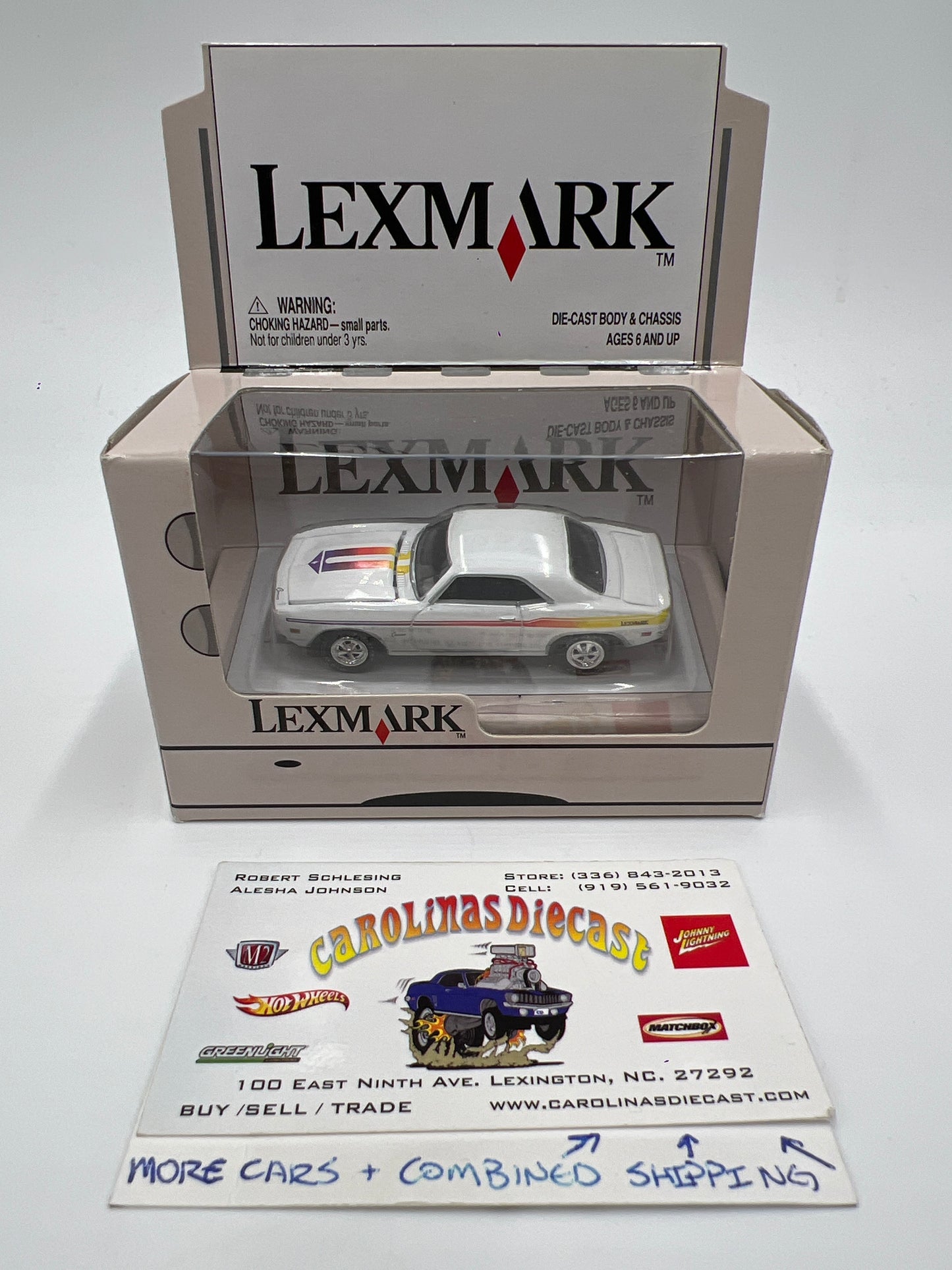 Johnny Lightning Lexmark 1969 Chevrolet Camaro White