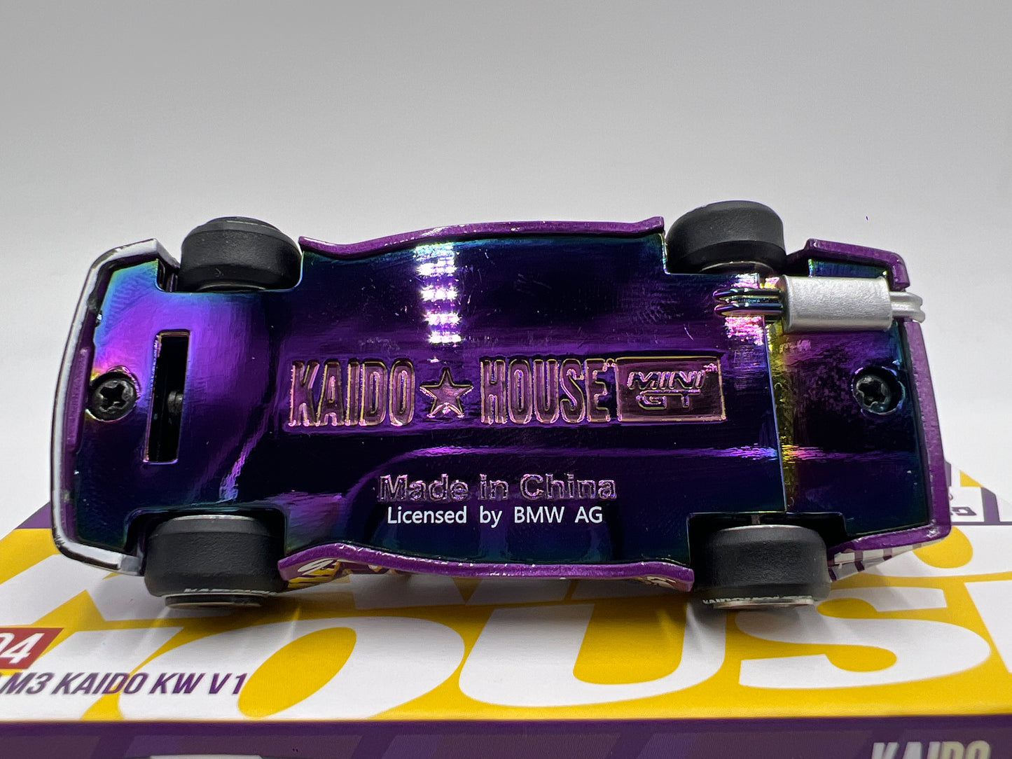 Mini GT Kaido House #194 BMW E30 M3 Kaido KW V1 Purple