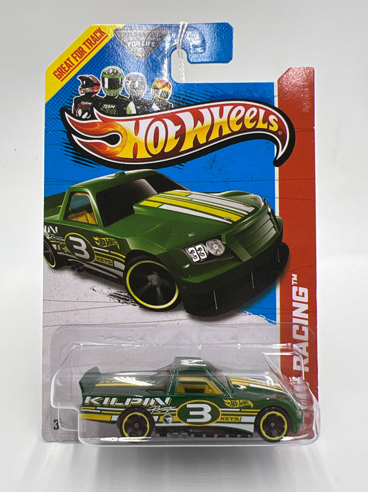 2013 Hot Wheels Treasure Hunt #121 Circle Trucker Green