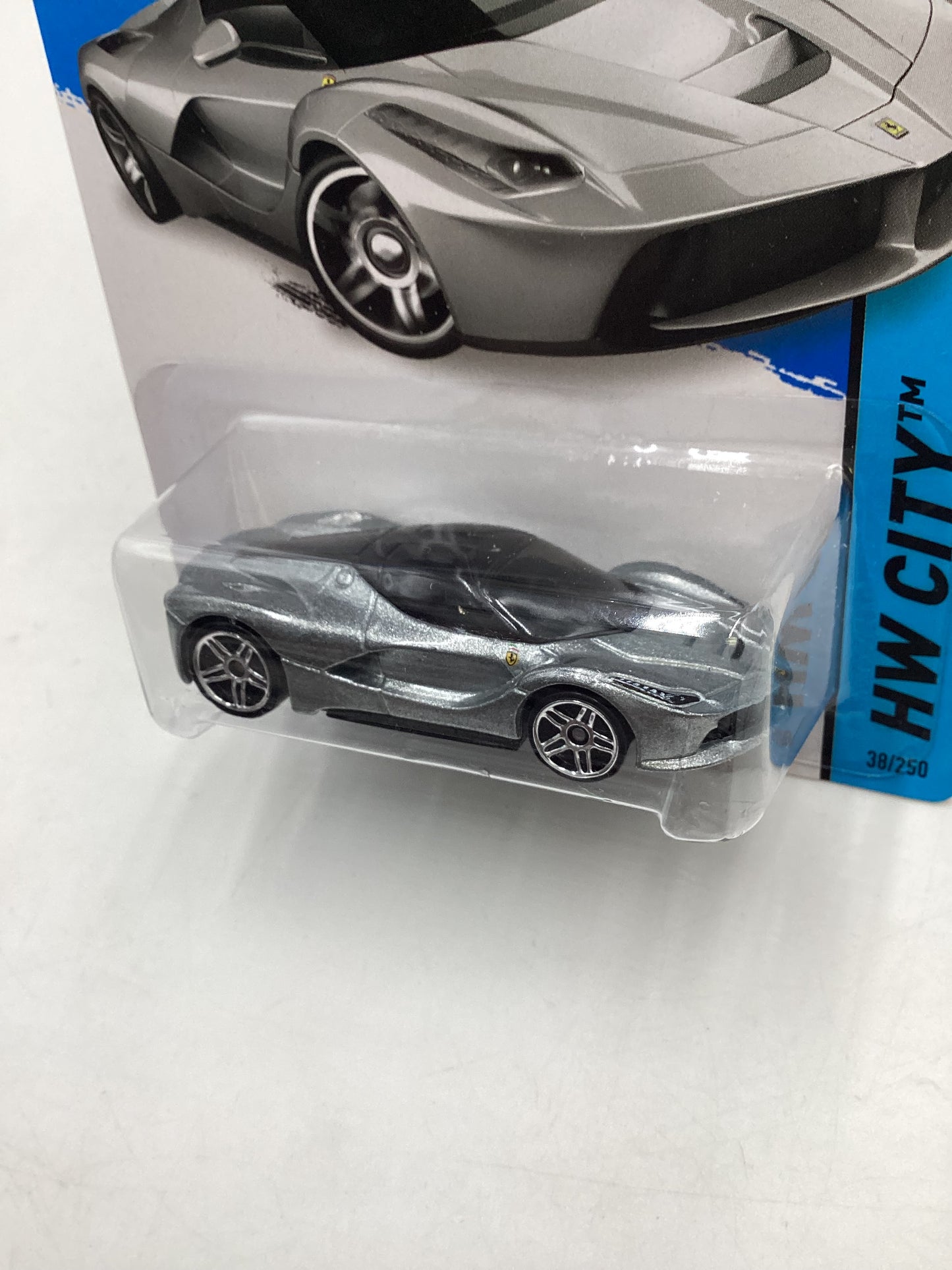 2014 Hot wheels #38 Laferrari Silver w/Protector