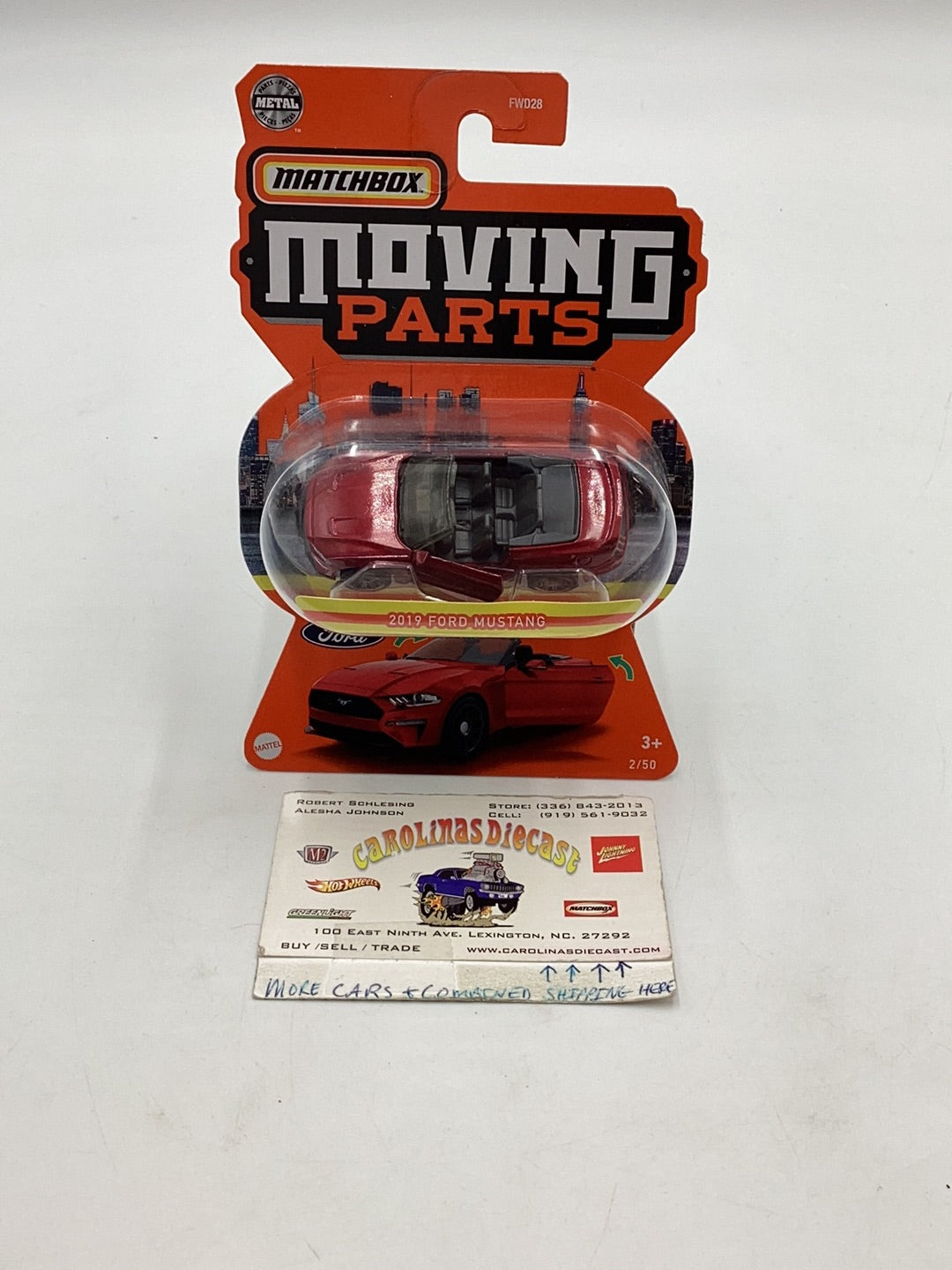 Matchbox Moving Parts 2019 Ford Mustang 2/50 165I