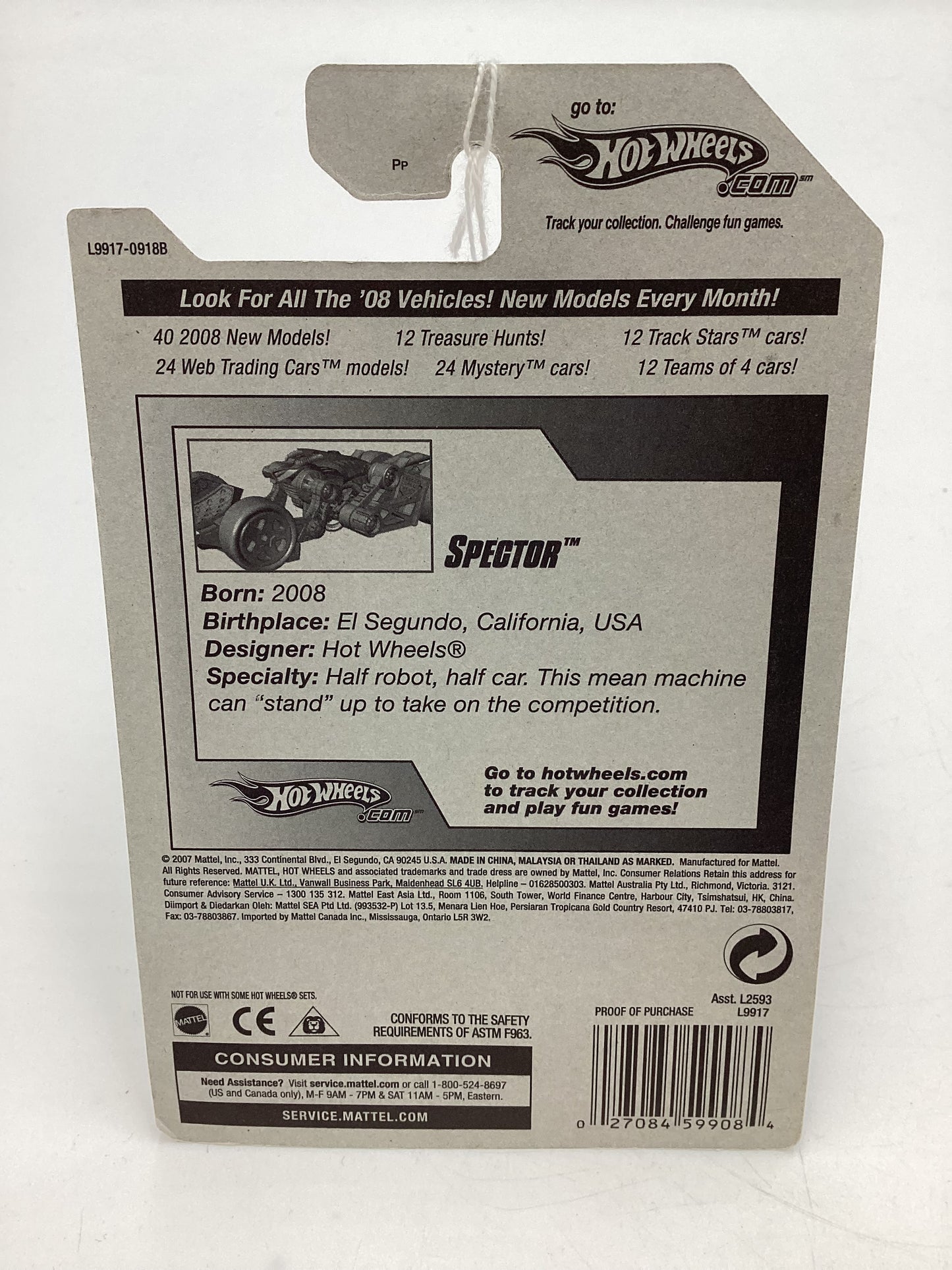 2008 Hot Wheels New Models #2 Spector Red AA2