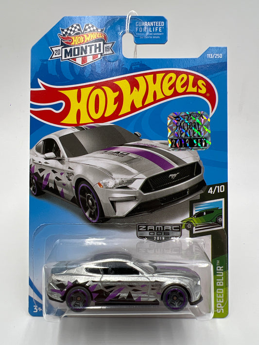 2019 Hot Wheels Factory Sealed Walmart Zamac 6 #113 2018 Ford Mustang GT SR