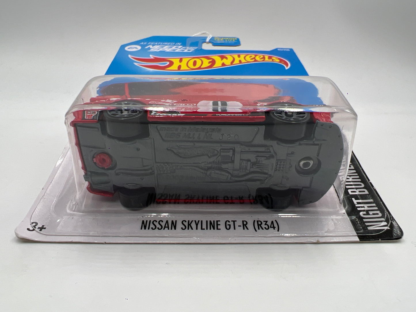 2016 Hot Wheels Nightburnerz #83 Nissan Skyline GT-R R34 Red Need for Speed (2) SR