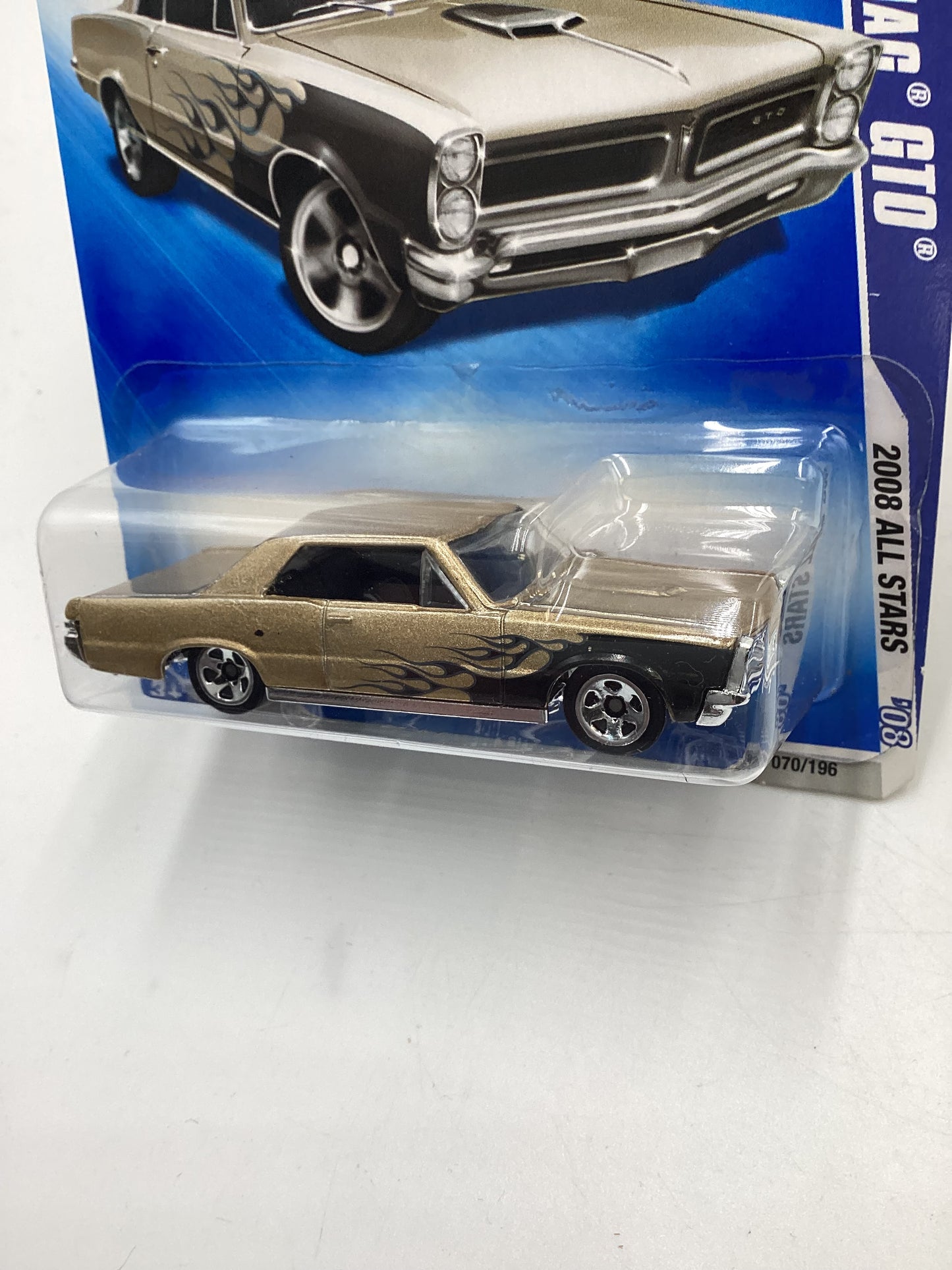 2008 Hot Wheels All Stars #70 1965 Pontiac GTO Gold Kmart Exclusive 239B