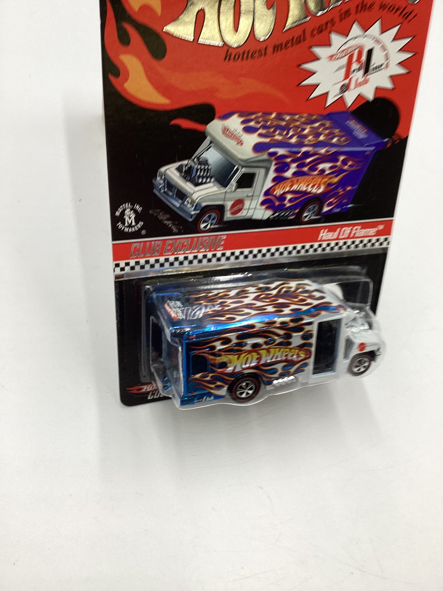 2009 Hot Wheels RLC Club Exclusive #2955/3500 Haul of Flame Blue/White with protector