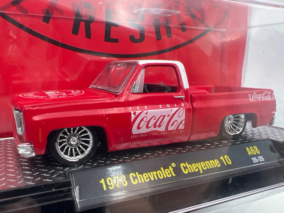 M2 Machines A68 Coca Cola 1973 Chevrolet Cheyenne 10 Red