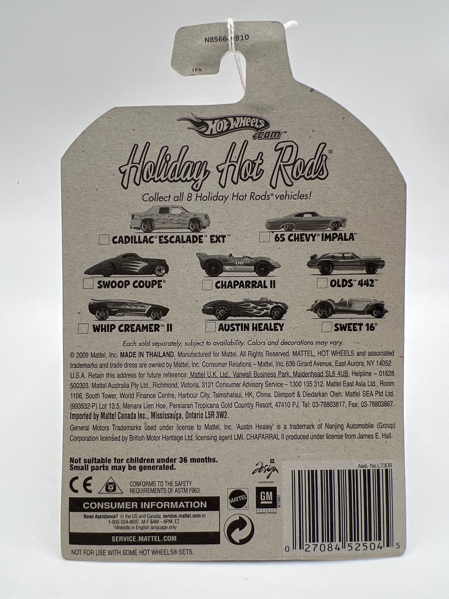 2009 Hot Wheels Holiday Hot Rods Olds 442 Silver 152A