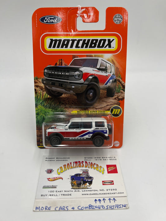 Matchbox Super Chase 2021 Ford Bronco White
