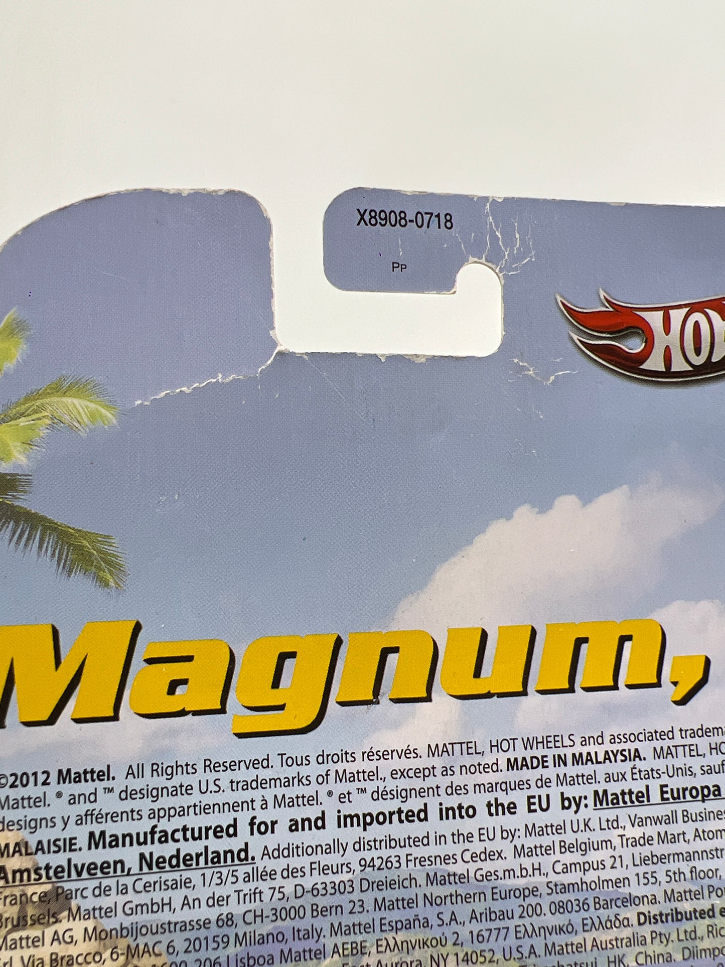 Hot Wheels Retro Entertainment Magnum PI Ferrari 308 GTS QV Red W/Protector Bad Card