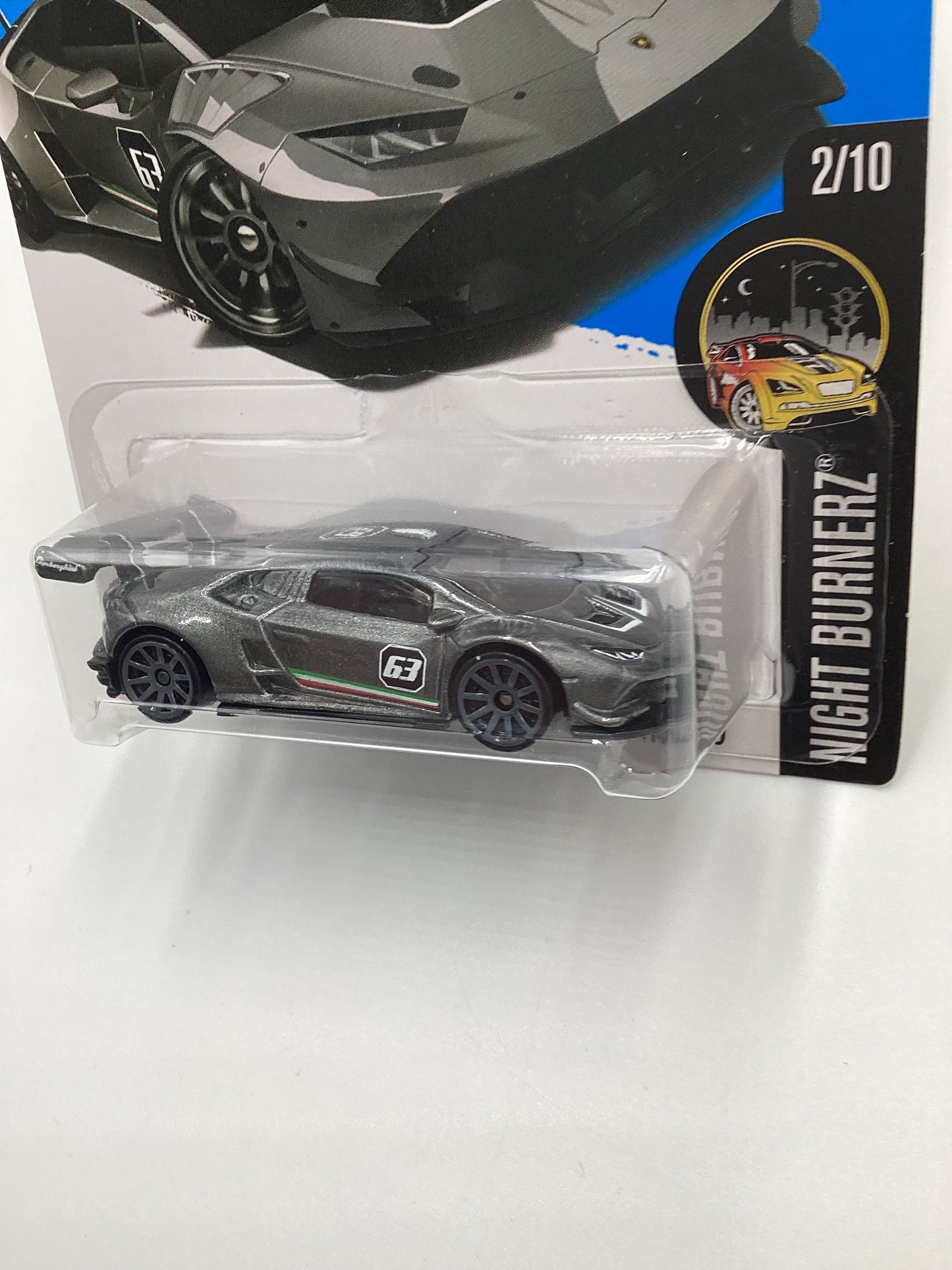 2016 Hot Wheels #82 Lamborghini Huracan LP 620-2 Super Trofeo Gray 102C