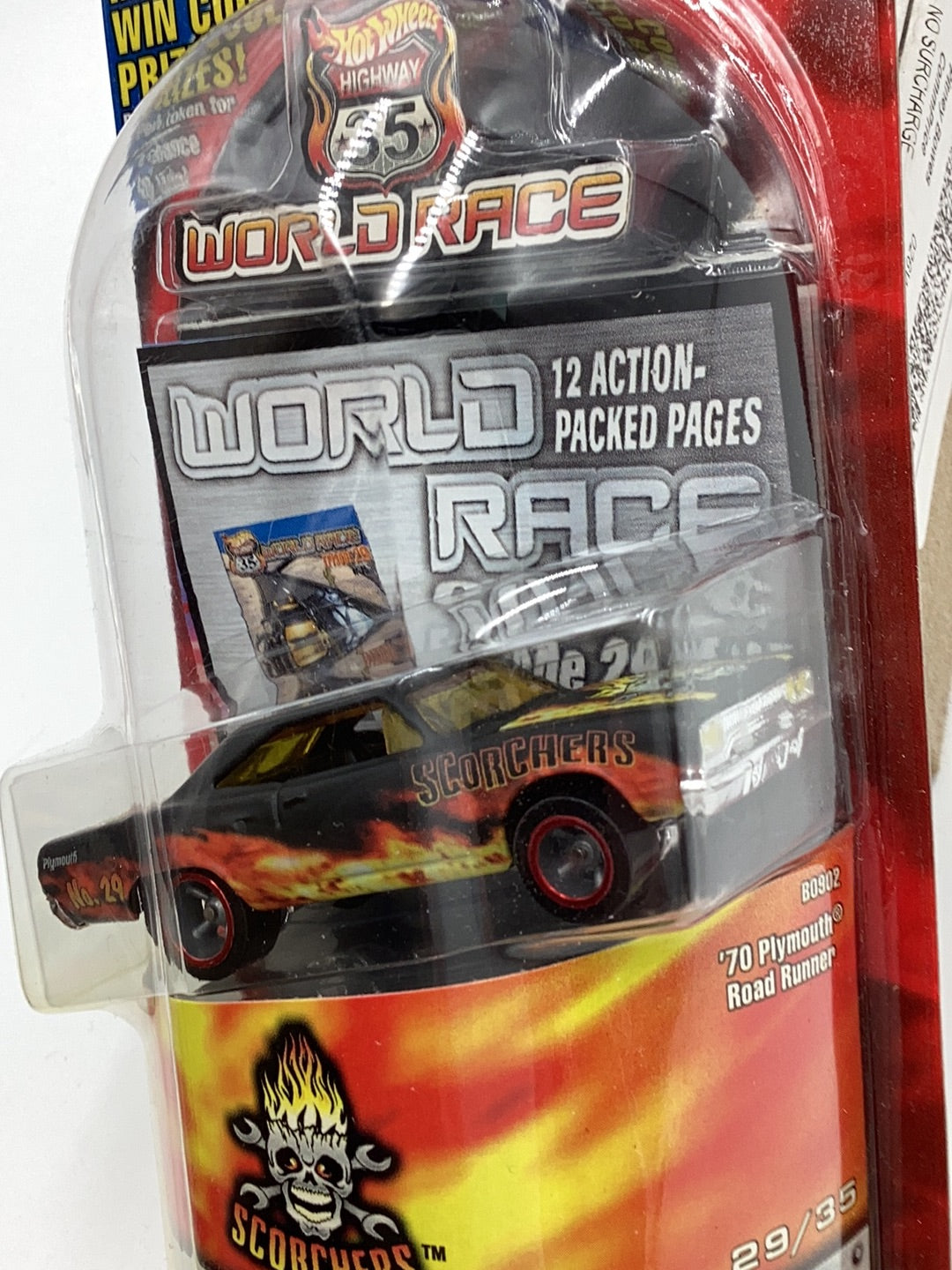 Hot wheels Highway 35 World Race 70 Plymouth Road Runner 29/35 156I