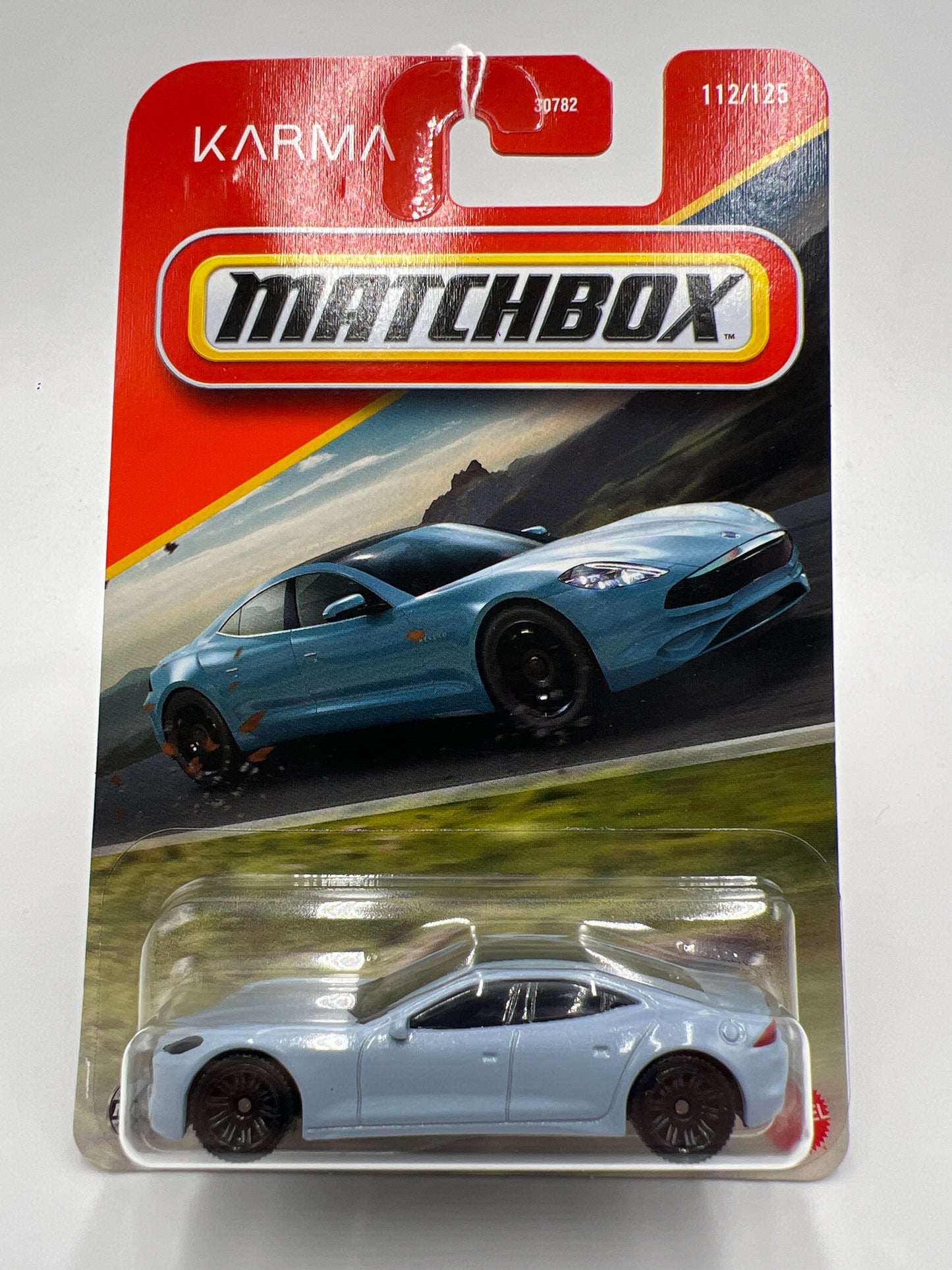 2025 Matchbox #112 Karma Revero Light Blue 213J