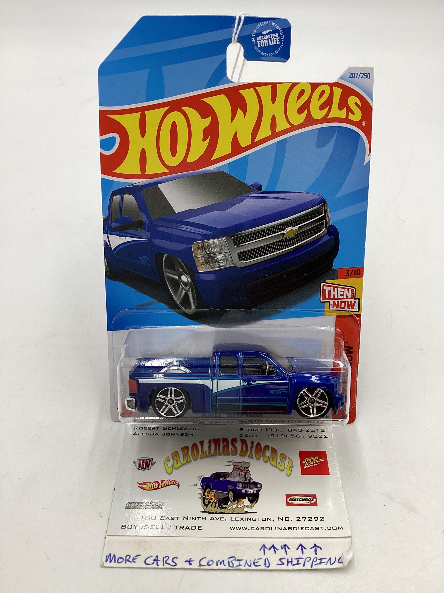 2024 Hot Wheels #207 Chevy Silverado Blue