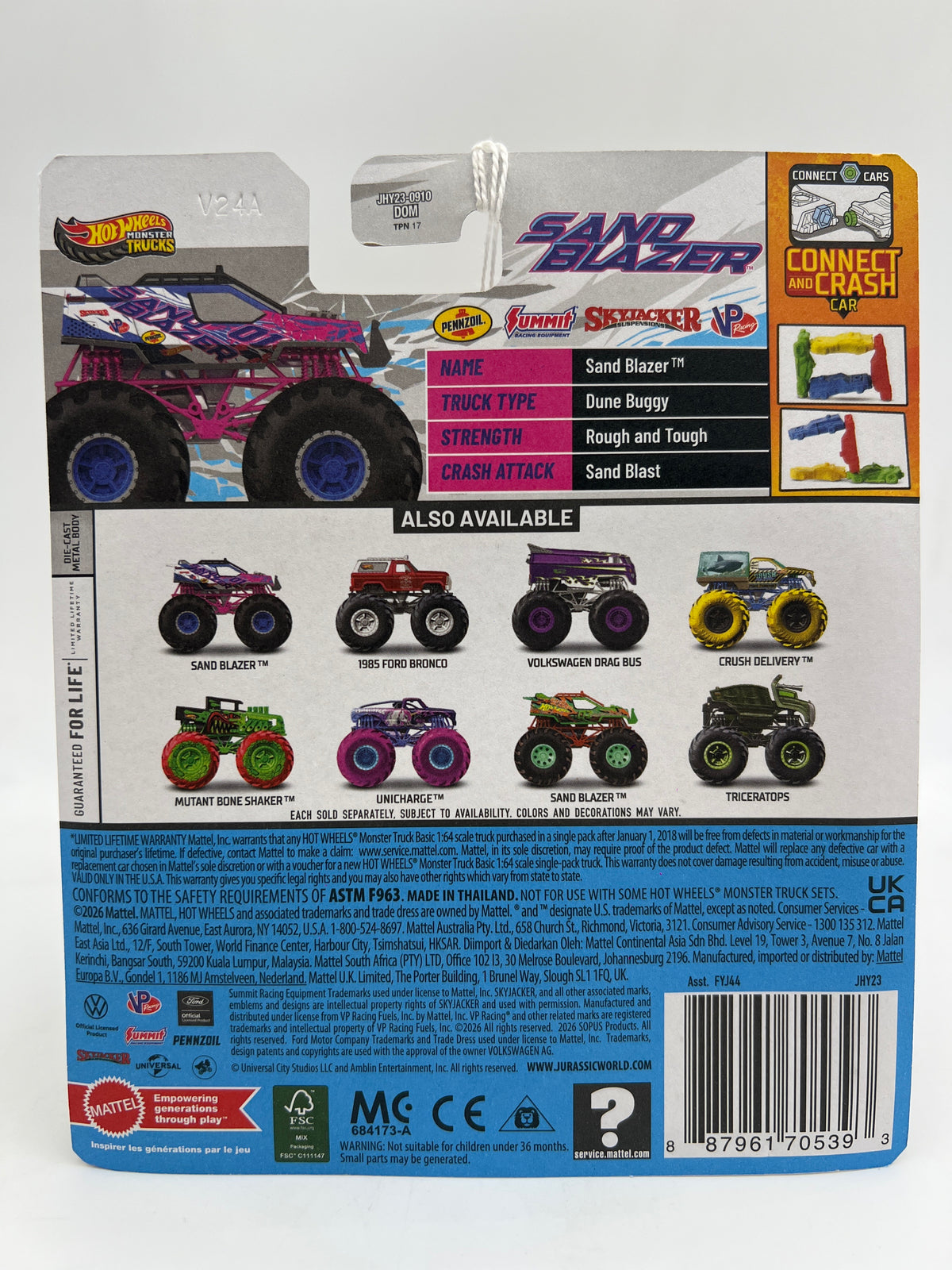 2026 Hot Wheels Monster Trucks Back To Basics #2 Sand Blazer