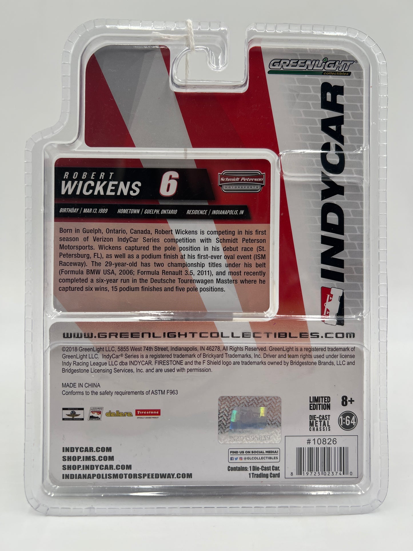 Greenlight Indycar Series #6 Robert Wickens