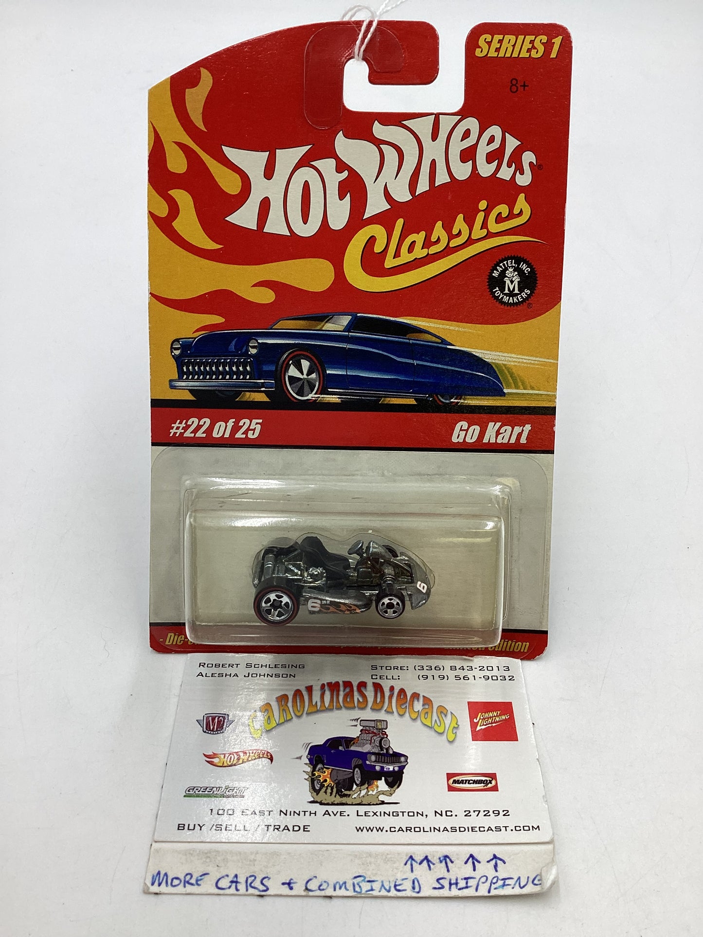 2005 Hot wheels Classics series 1 22/25 Silver Go Kart