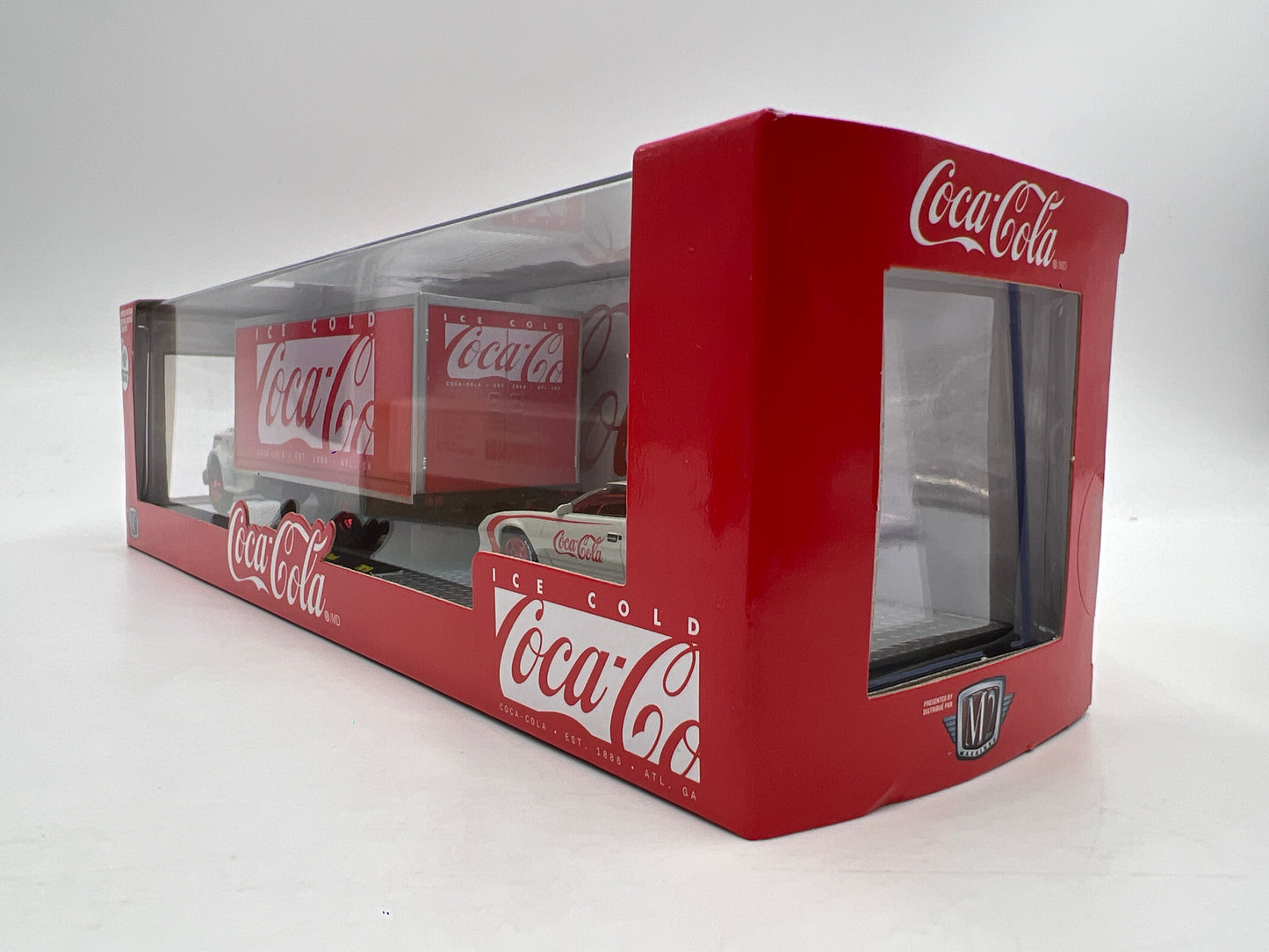 M2 Machines Auto Haulers CHASE Coca Cola 1968 Chevrolet C60 Truck & 1985 Chevrolet Camaro IROC-Z TW19