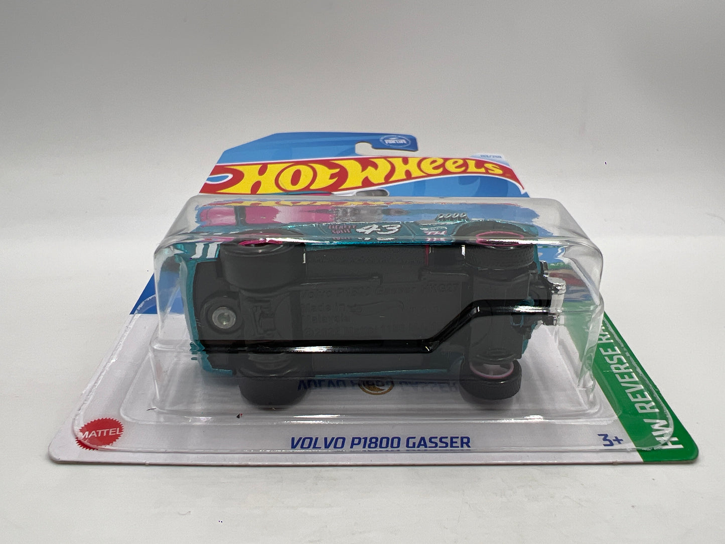 2024 Hot Wheels Super Treasure Hunt #153 Volvo P1800 Gasser Blue W/Protector