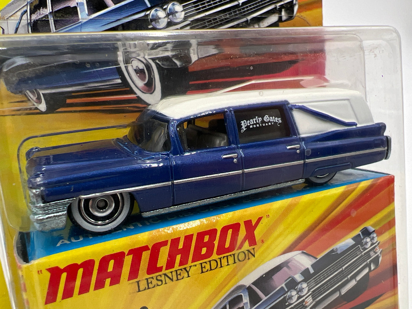Matchbox Lesley Edition 63 Cadillac Hearse Blue