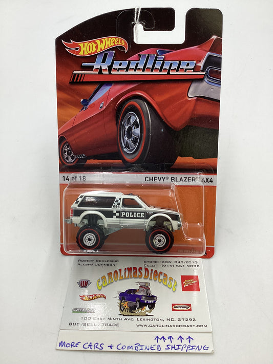 Hot wheels 2015 Redline #14 Chevy Blazer 4x4 158D