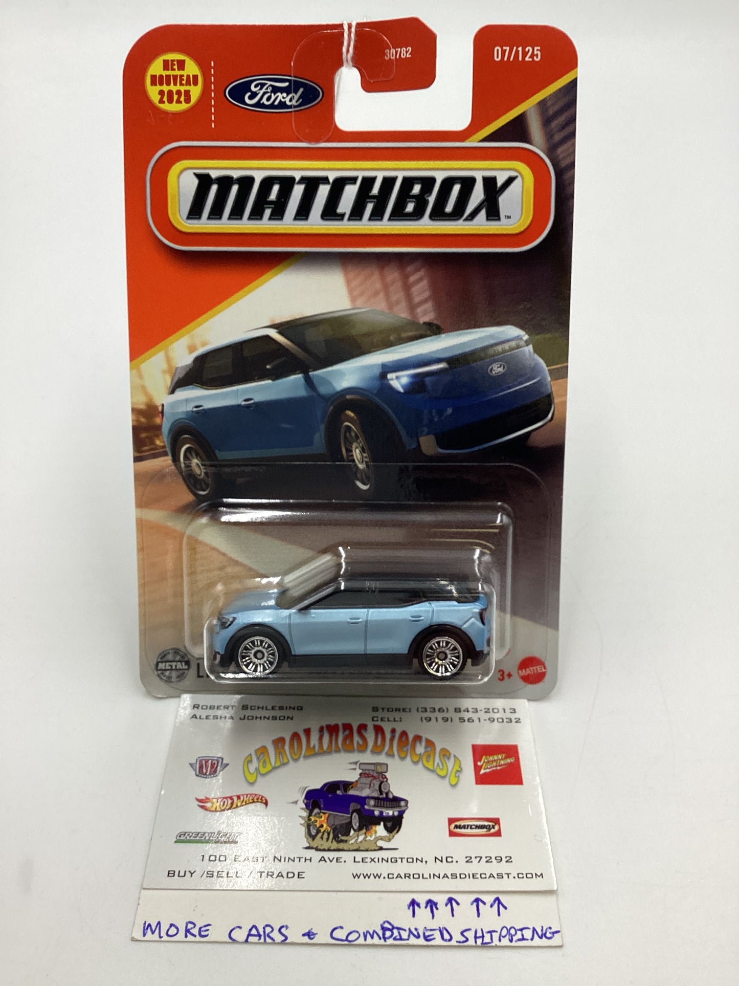 2025 Matchbox #7 2024 Ford Explorer Bev Light Blue