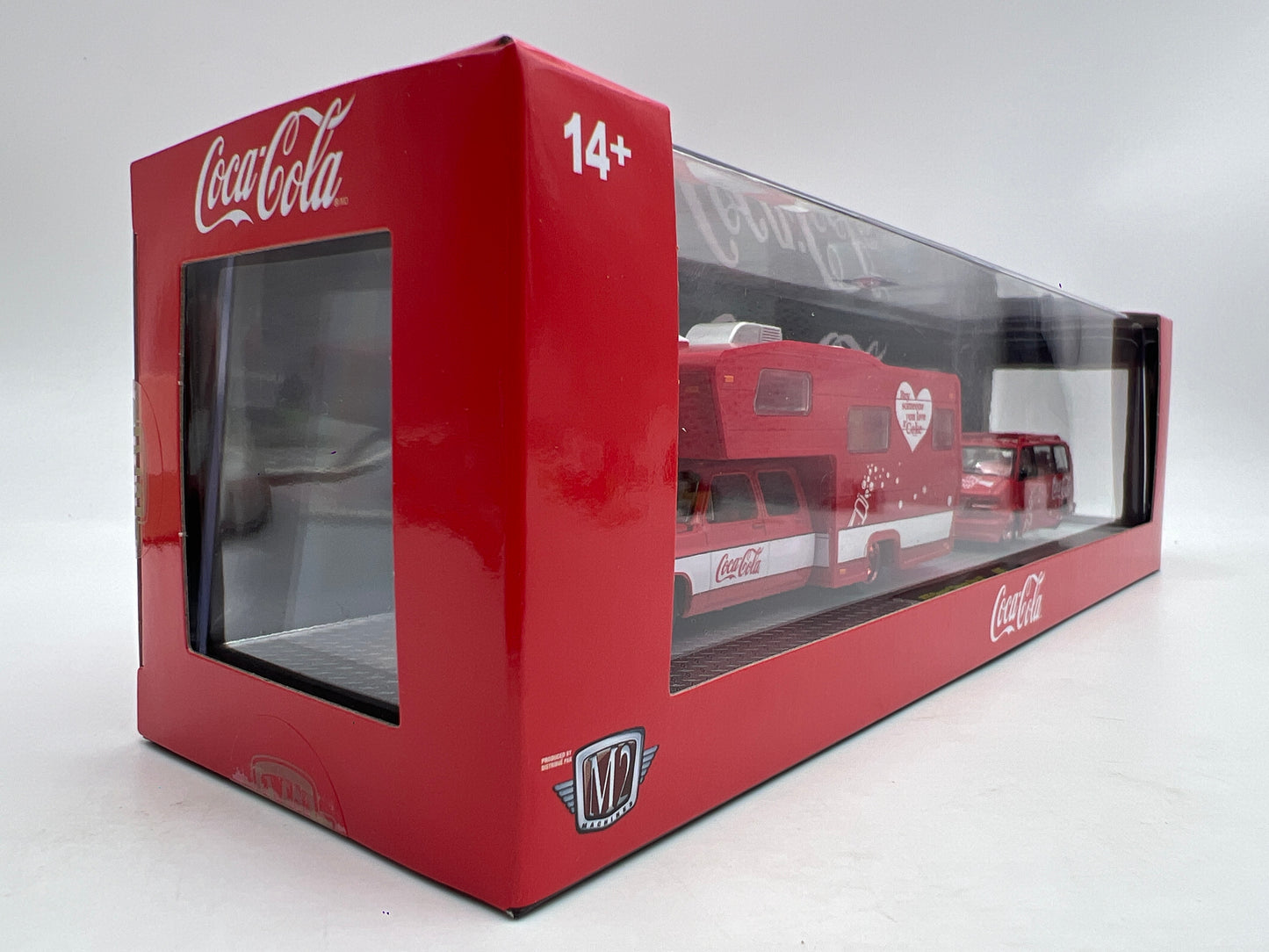 M2 Machines Haulers S05 CHASE Coca Cola 1975 Chevrolet Cheyenne Super 30 & 1995 GMC Safari Van