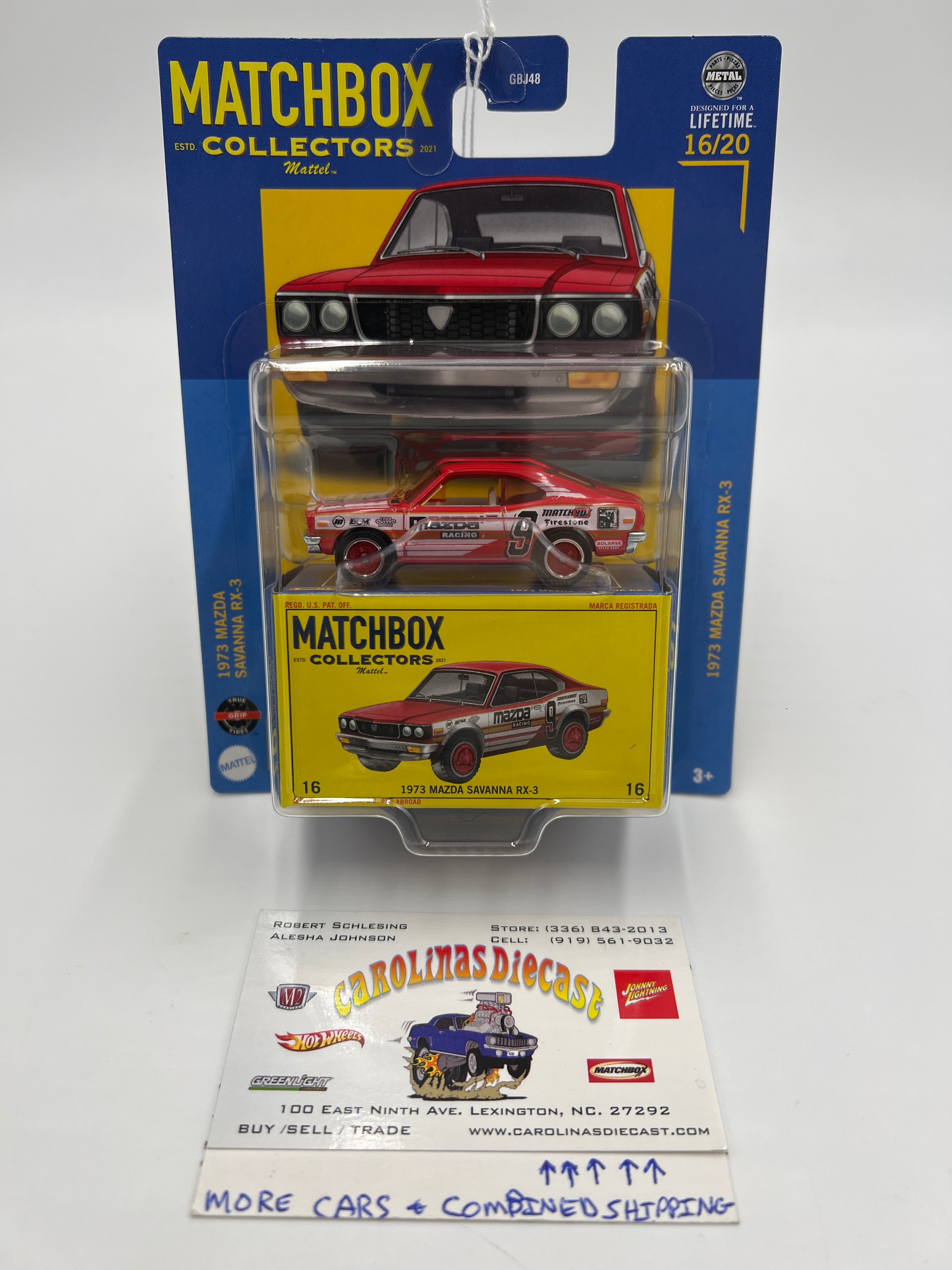 2024 Matchbox Collectors #16 1973 Mazda Savanna RX-3 Red 168E