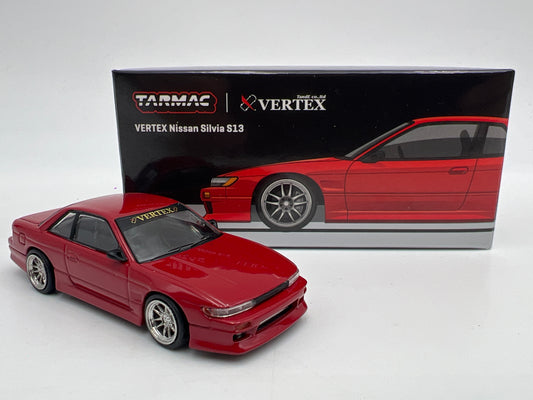 Tarmac Works x Global 64 VERTEX Nissan Silvia S13 Red