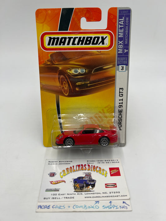 Matchbox MBX Metal #3 Porsche 911 GT3 Red W/Protector #2