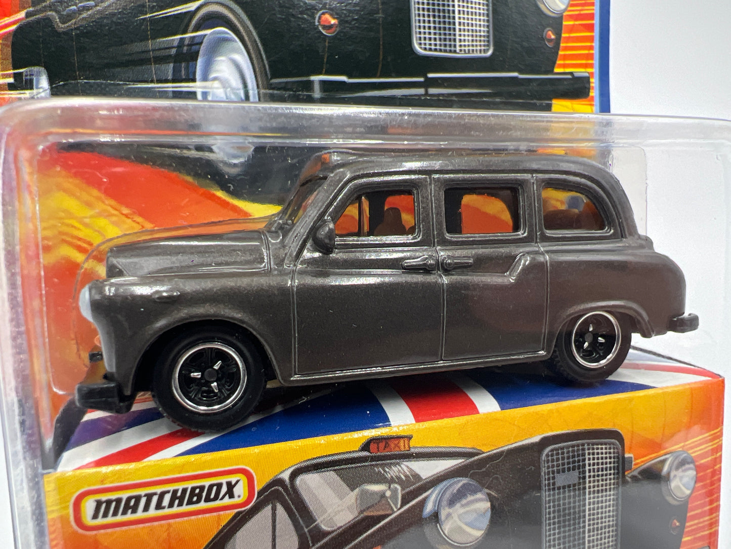 Matchbox Best Of British #7 Austin FX4 London Taxi Dark Gray 168H