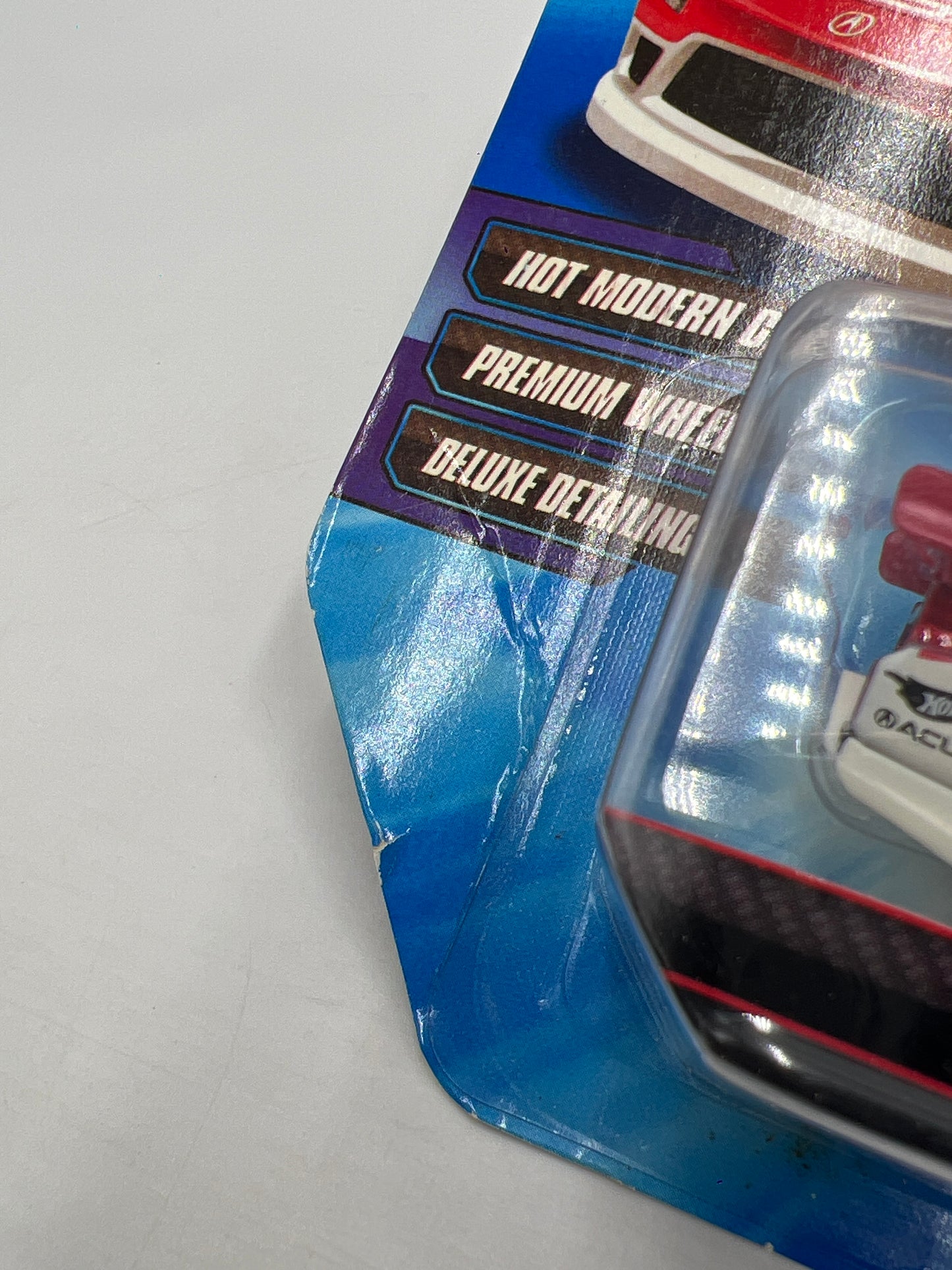 Hot Wheels Premium Speed Machines 01 Acura NSX Red/White Card Not Perfect