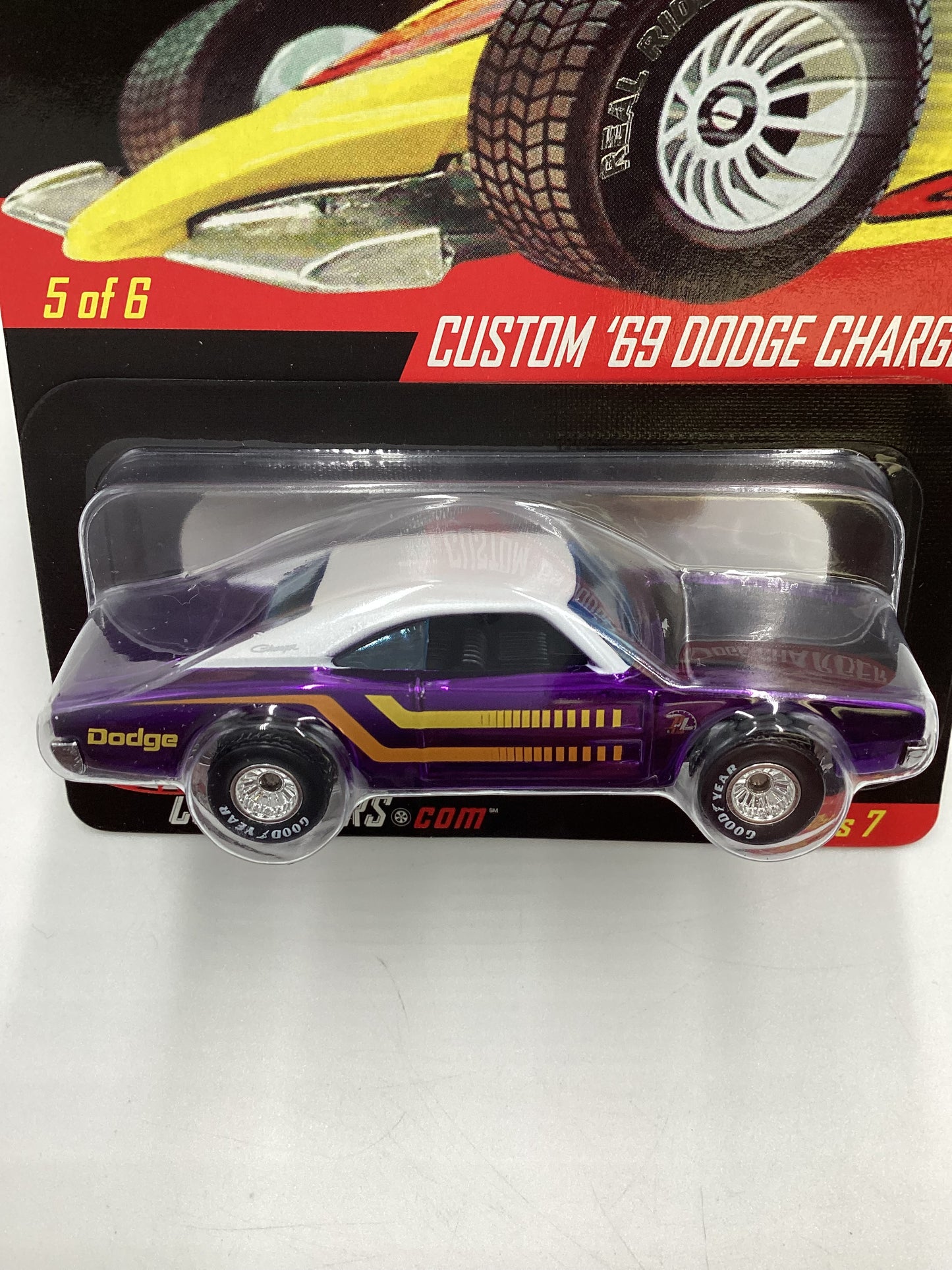 Hot Wheels Real Riders RLC #6559/7500 Series 7 5/6 Custom 69 Dodge Charger W/Protector