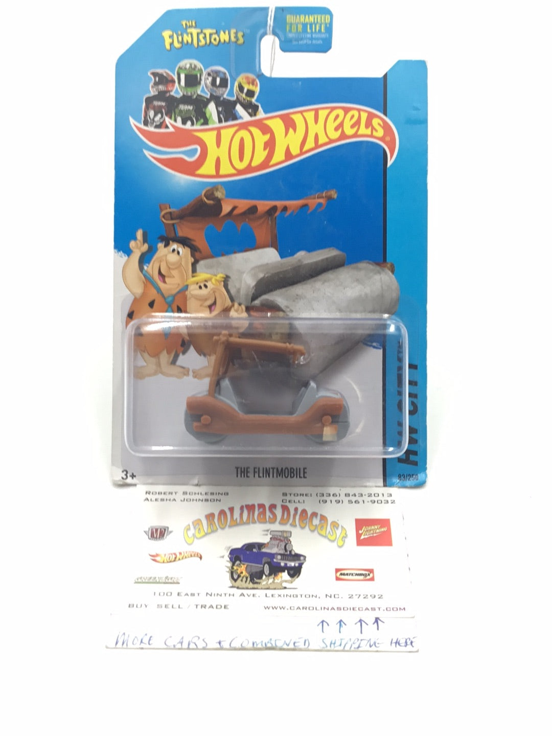 2014 hot wheels #83The Flintstones Flintmobile U4