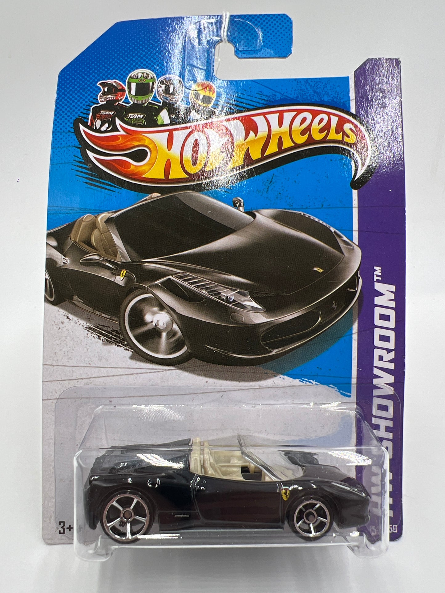 2013 Hot Wheels Showroom #151 Ferrari 458 Spider Black