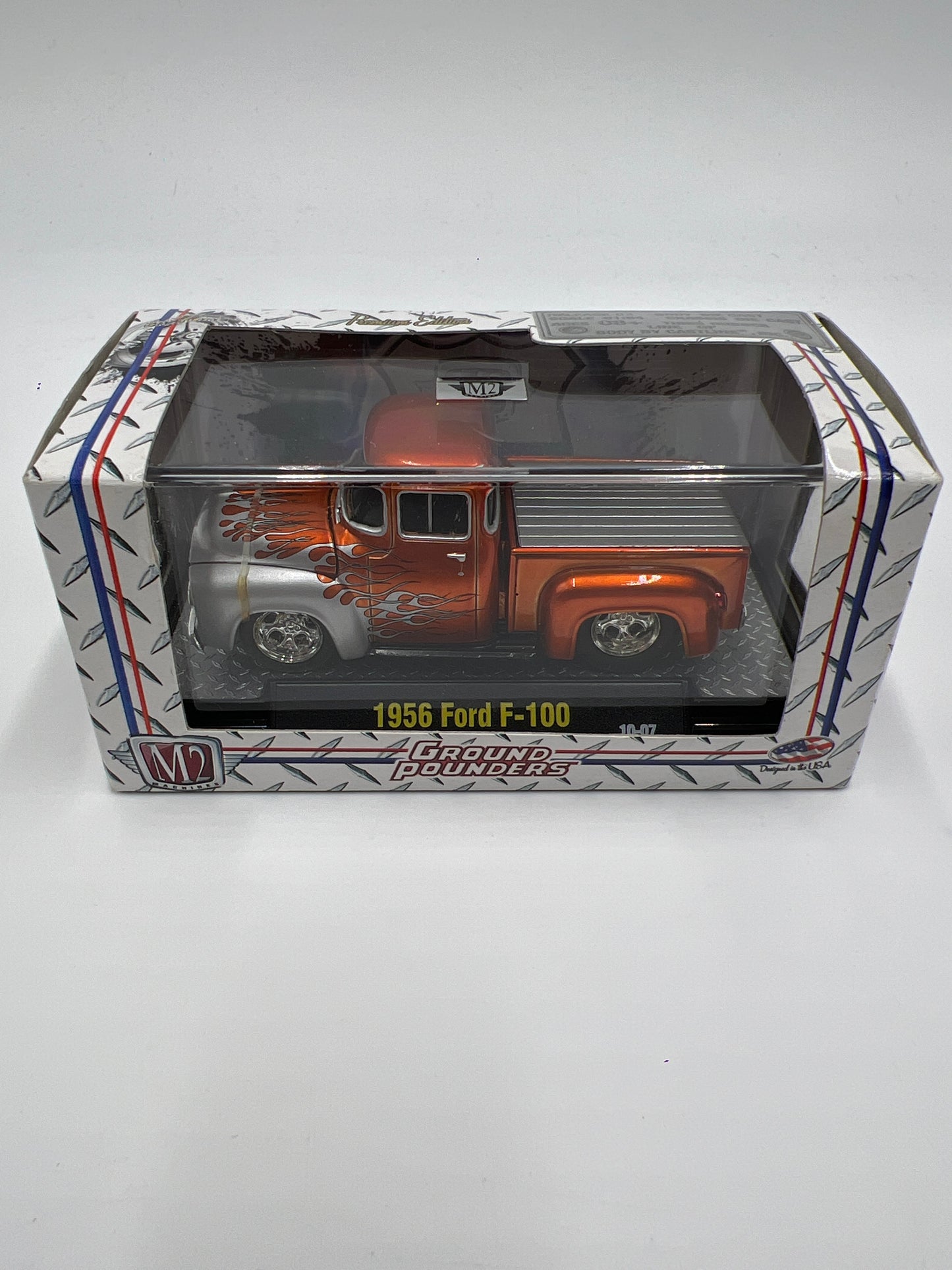 M2 Machines Ground Pounders 1956 Ford F-100 Orange 10-07